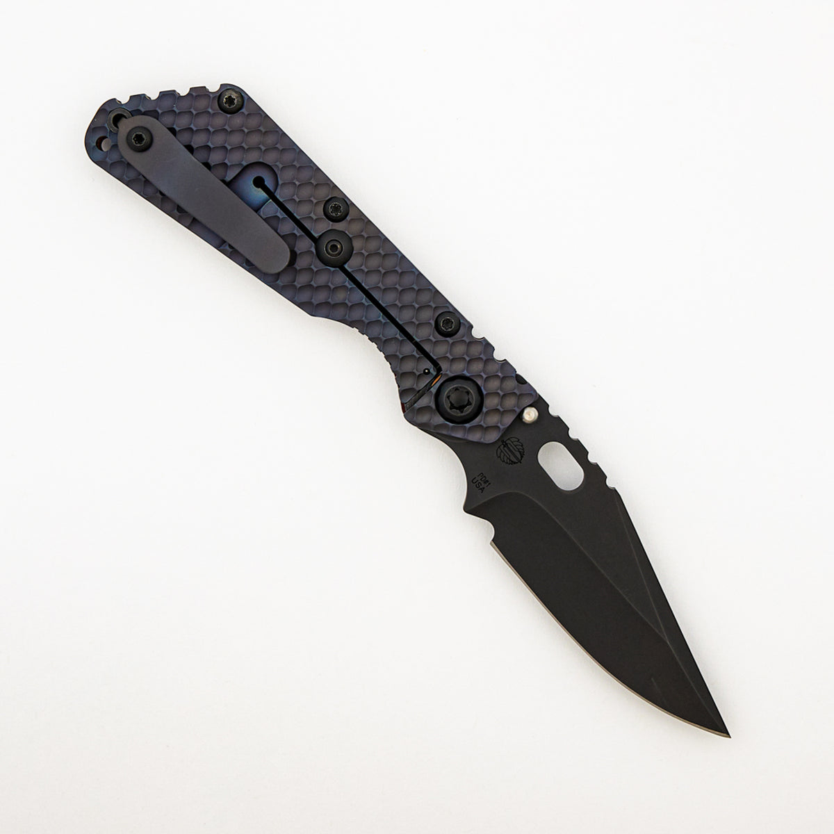 SMF DGG - Bowie PD#1 Blade - Titanium/Red and Black G10 Handle