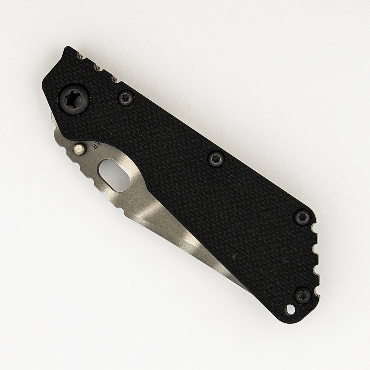 SMF - Bowie MagnaCut Blade - Titanium/Black G10 Handle