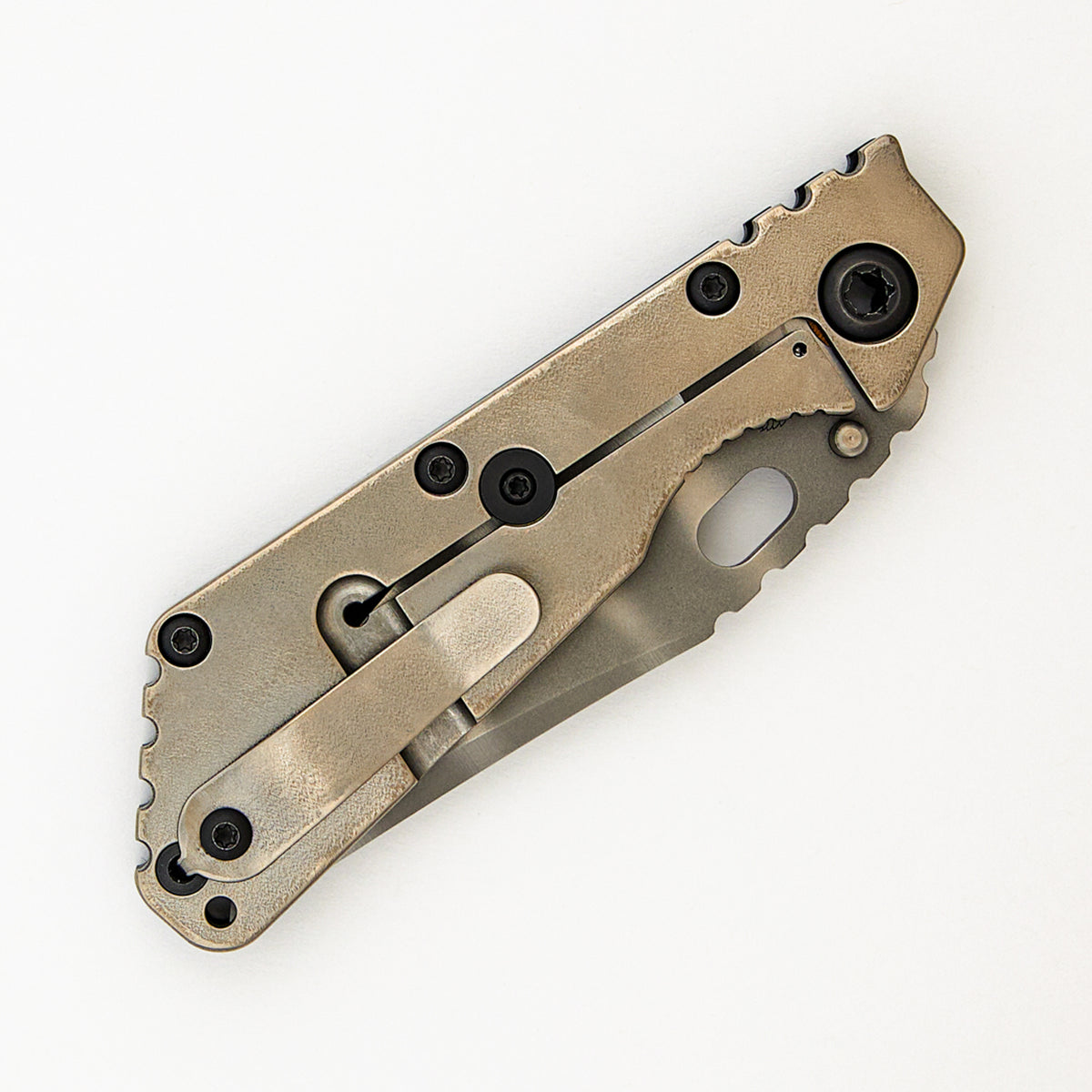 SMF - Bowie MagnaCut Blade - Titanium/Black G10 Handle