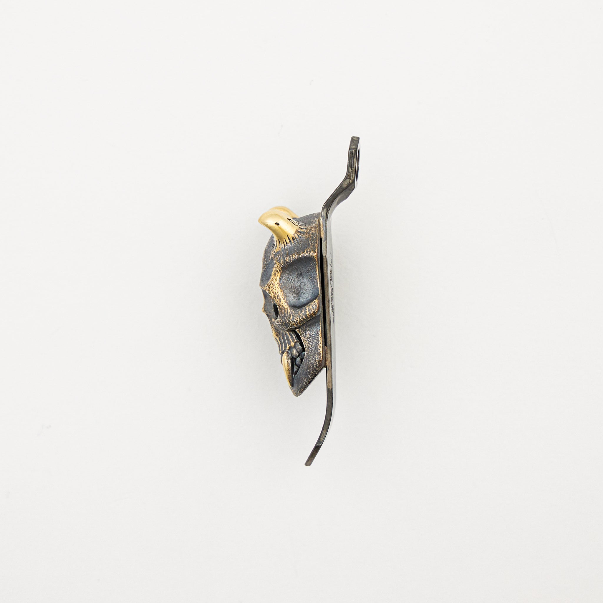 Large Bronze OG Hannya 2D Sakura Eyes Microtech CNC Clip