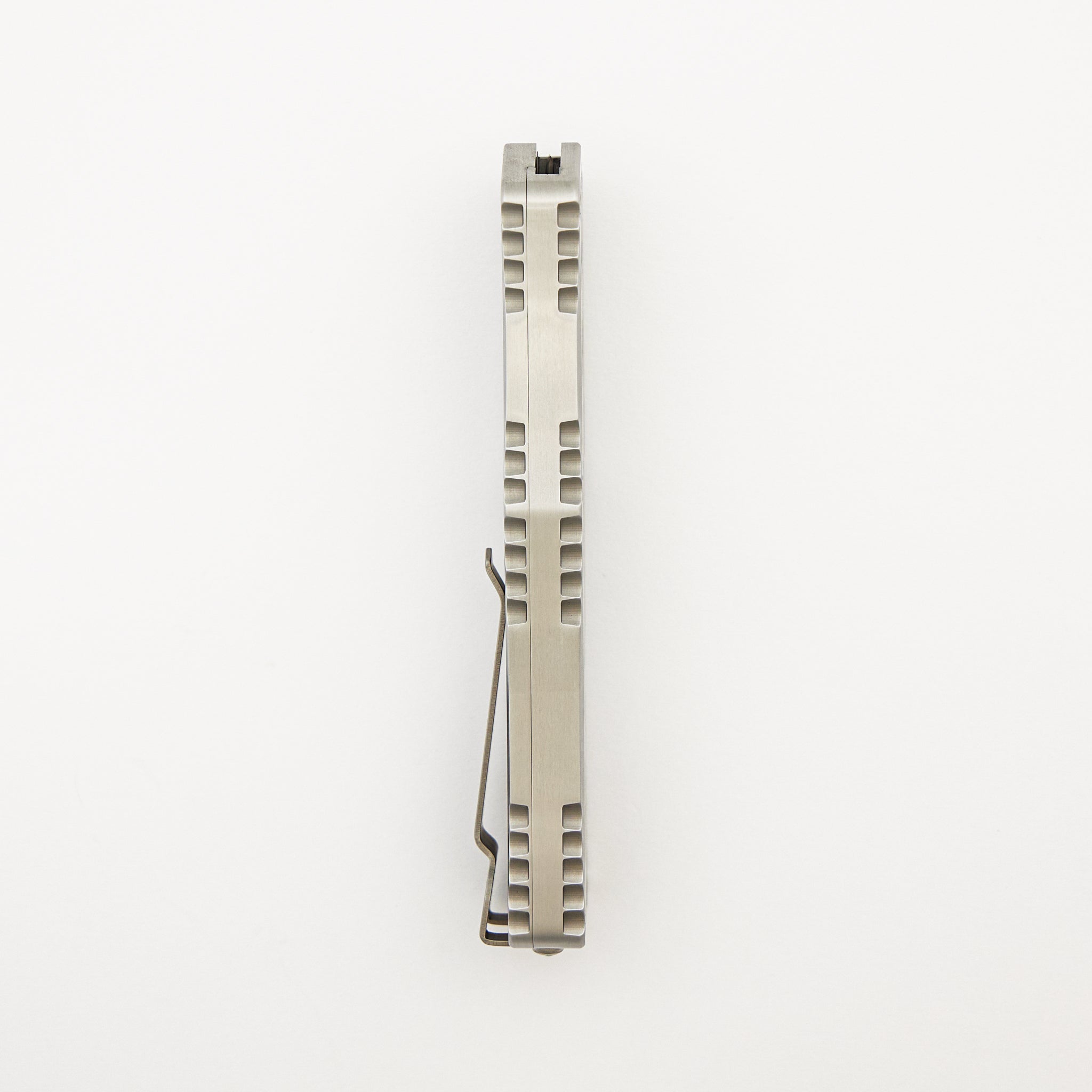 Colossus - Hefted Stainless Steel Handle - Abalone Inlay - Hand Ground Elmax High Polish Tanto S/N 007