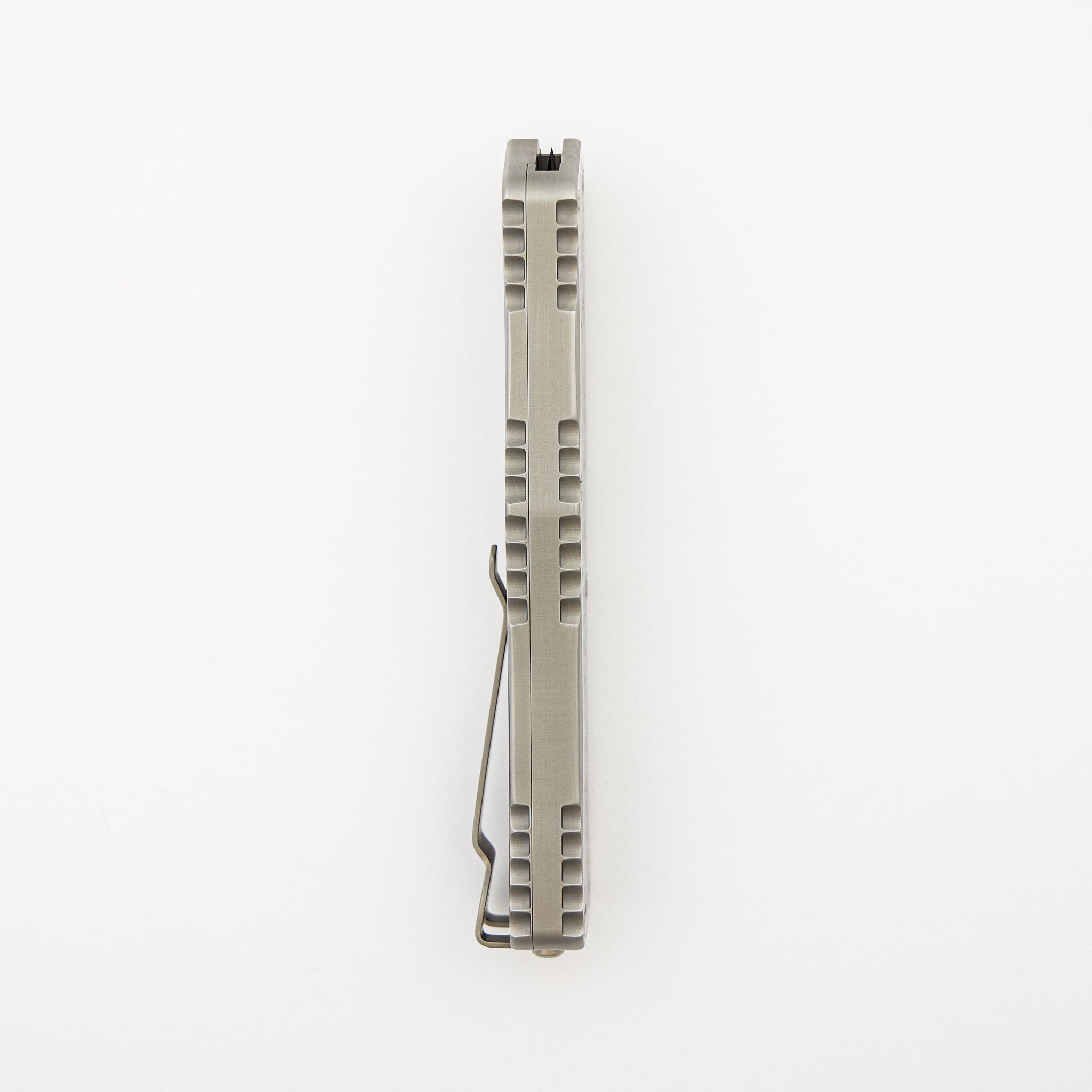 Colossus - D/E High Polish - Stainless Steel Handle w/ Abalone Inlays S/N 005