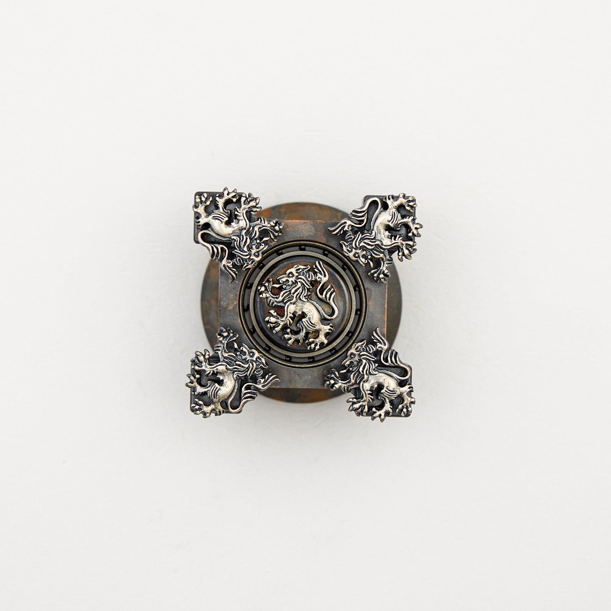 Silver Lion Ring Spinner