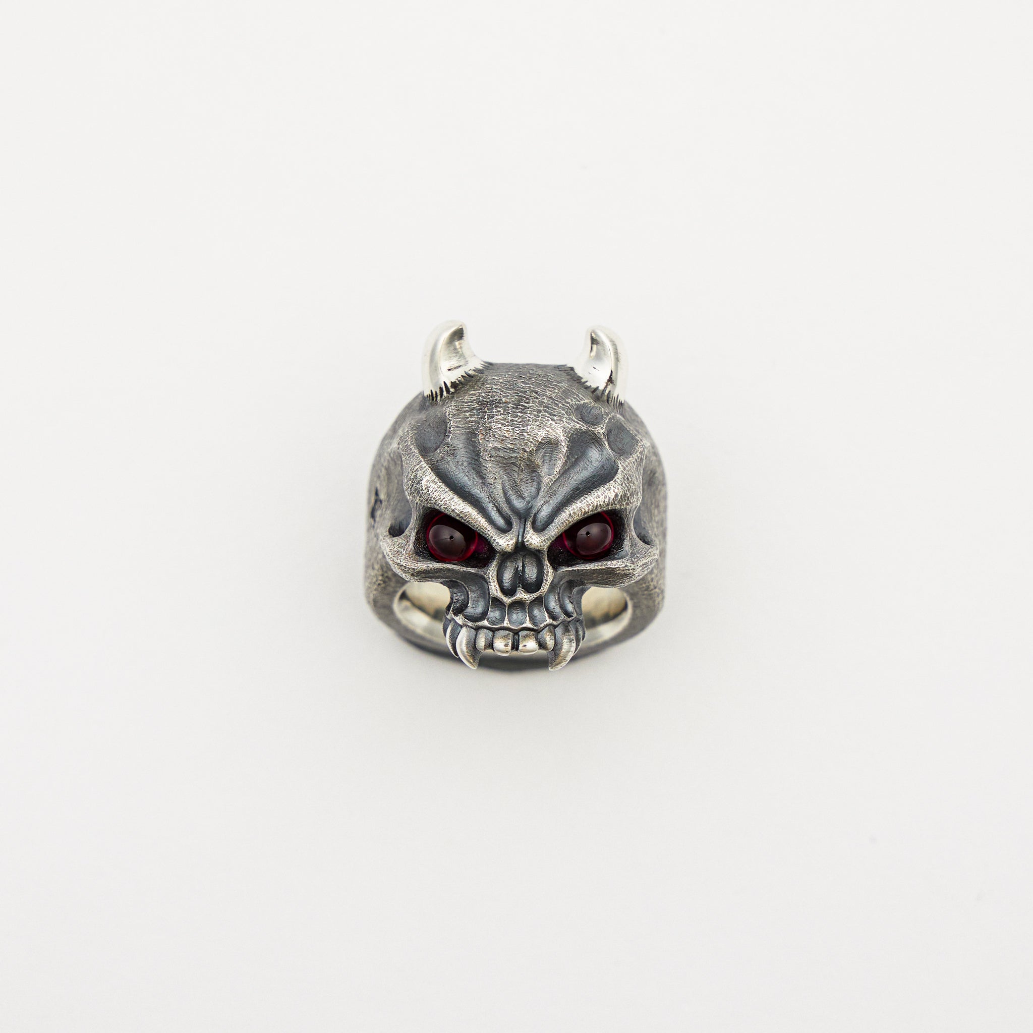 Vigilant Oni Hard Warrior Silver Ring Size 12.5
