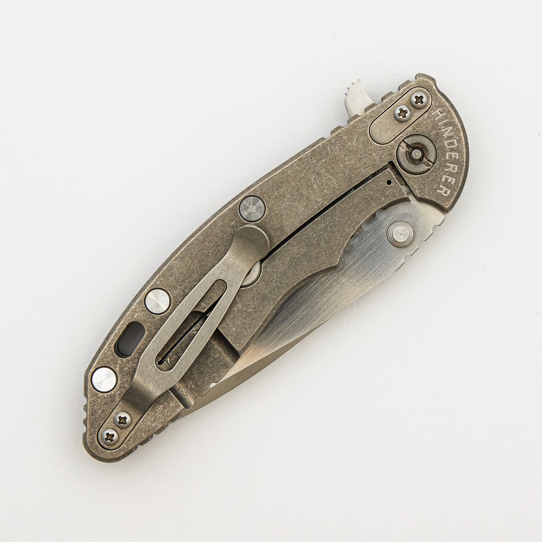 XM-18 3.5" - Slicer - Stonewash - Black and Blue G10