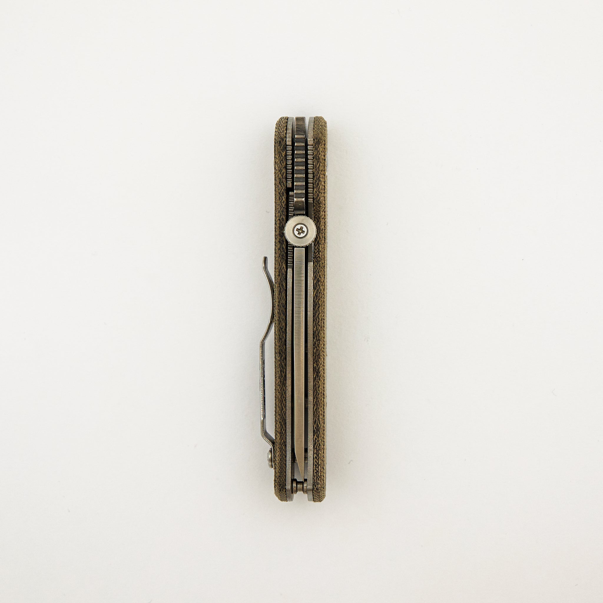 CQC-7B SF Right-Grind Green Micarta #006