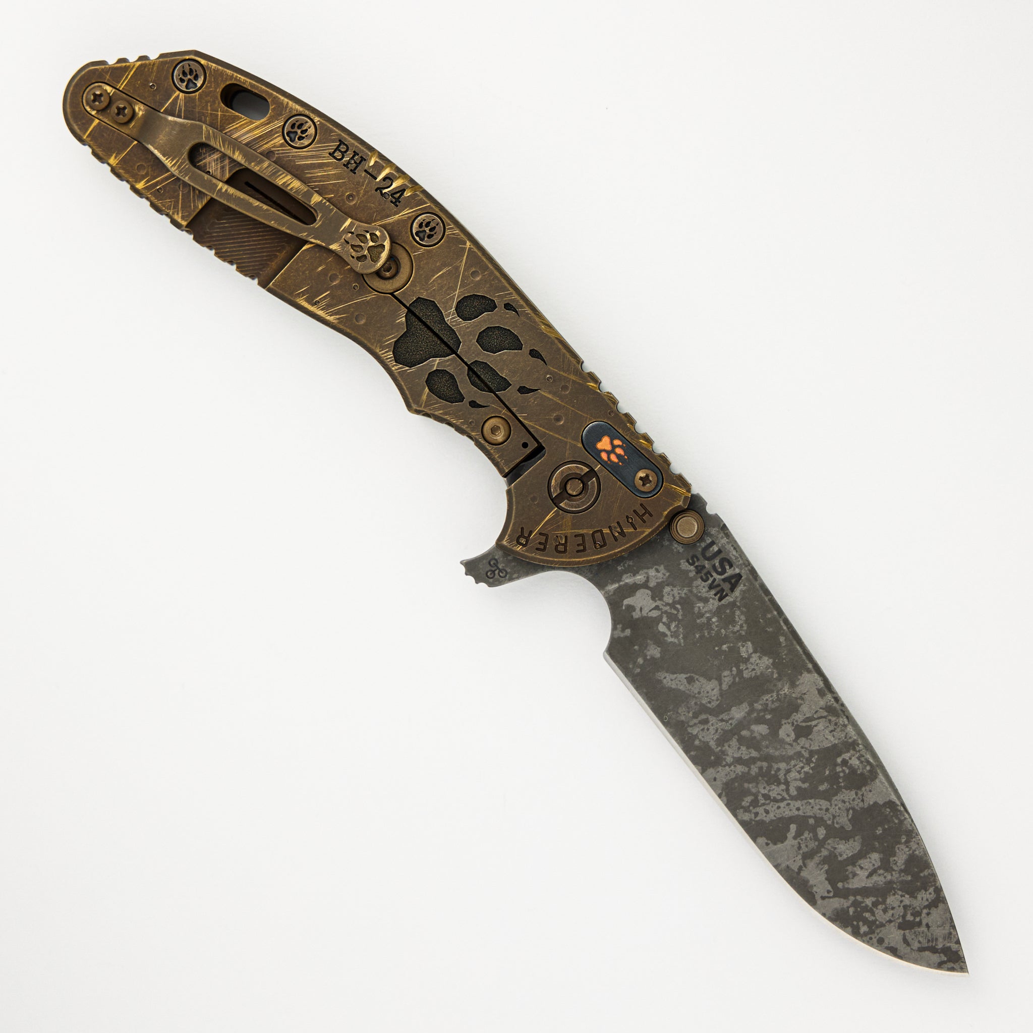 XM-24 - S45VN Slicer Hollow Grind - Tri-Way - Battle Hound - OD Green G10