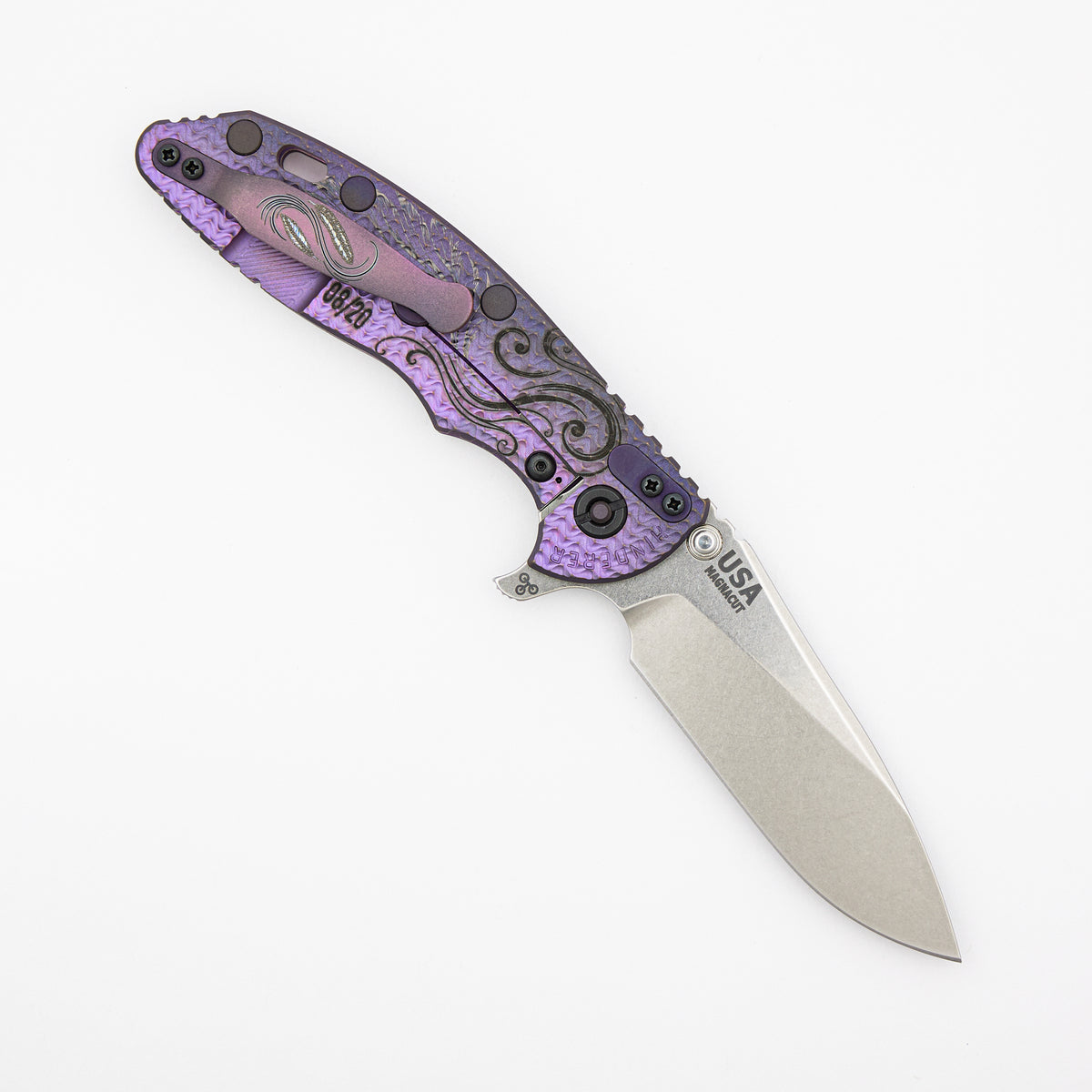 XM-18 3.5" - MagnaCut Skinny Slicer - Tri-Way - Ripple Full Titanium - Florida Marsh - 08/20
