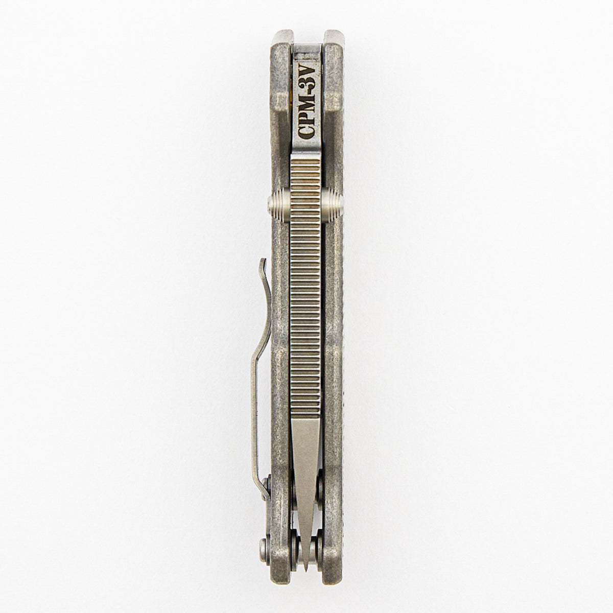 AD20 CXT - CPM-3V - Barong - Textured Titanium #2 - Two-Tone