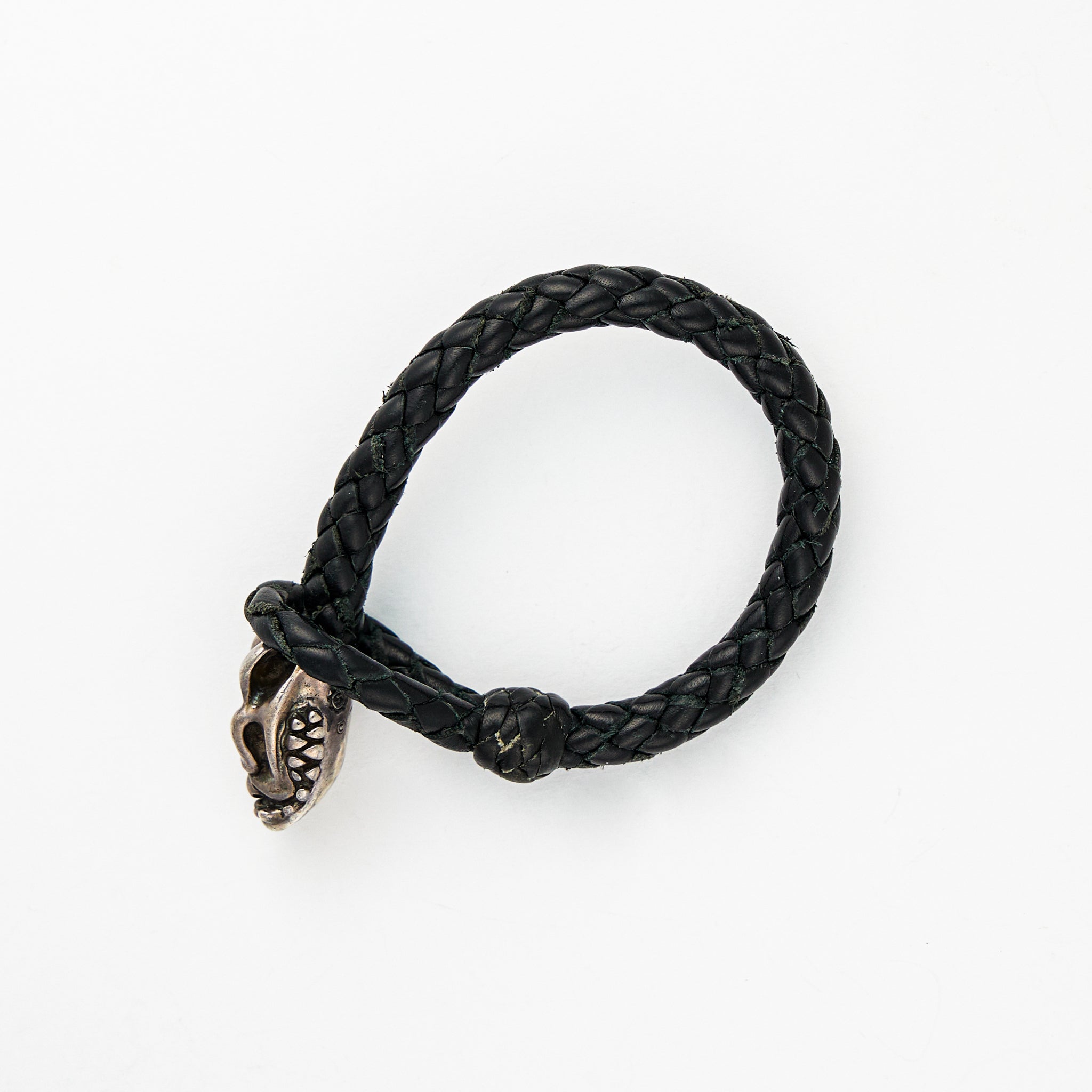 Bulldog Leather Bracelet