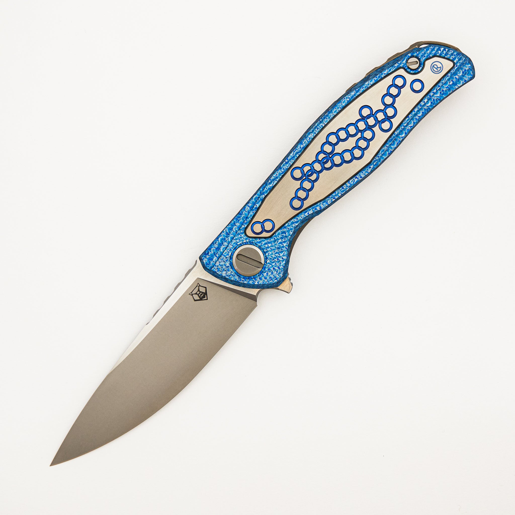 Chris Reeve Collaboration Hati CGG - MagnaCut Blade - Titanium/Blue Alutex Handle - MRBS