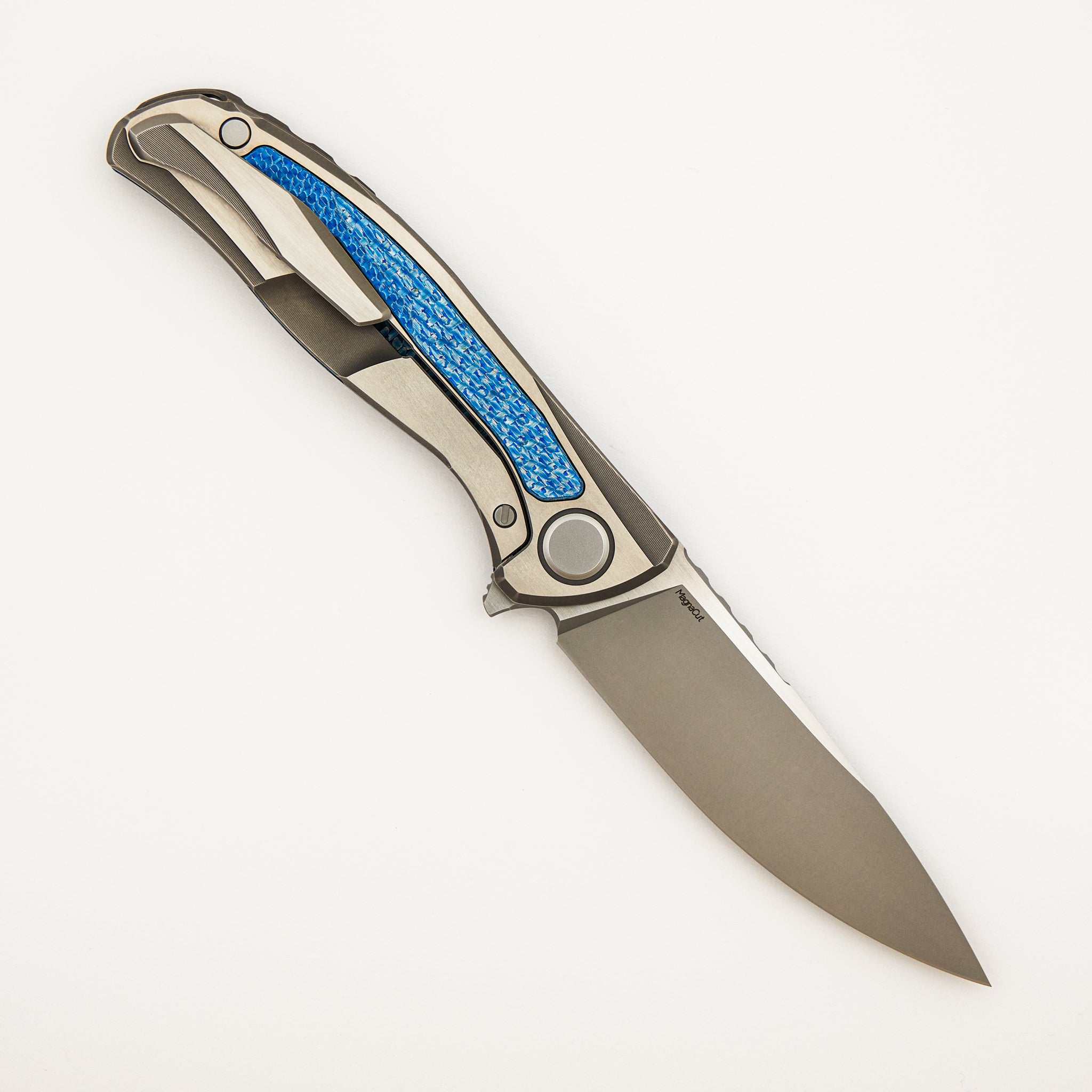 Chris Reeve Collaboration Hati CGG - MagnaCut Blade - Titanium/Blue Alutex Handle - MRBS
