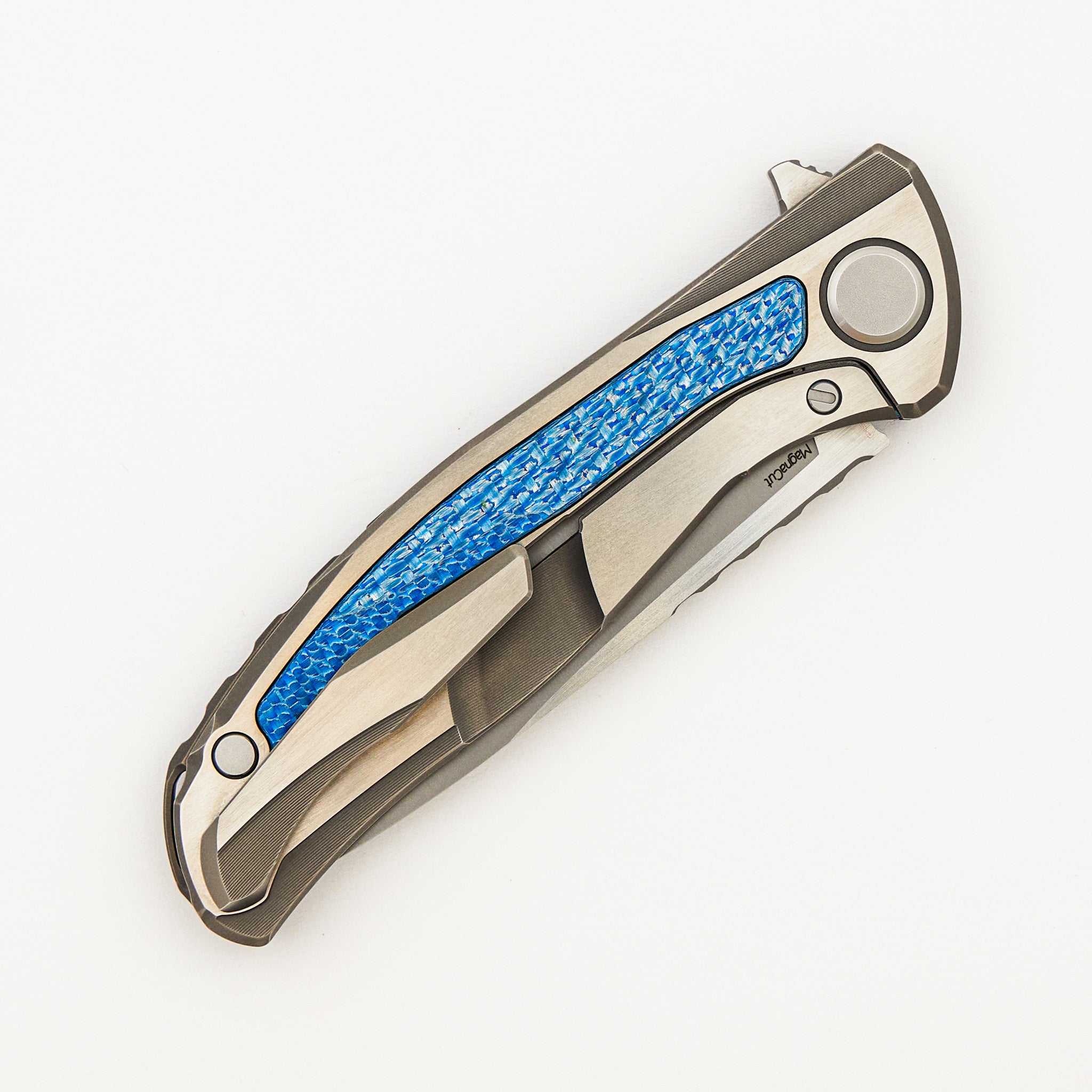 Chris Reeve Collaboration Hati CGG - MagnaCut Blade - Titanium/Blue Alutex Handle - MRBS