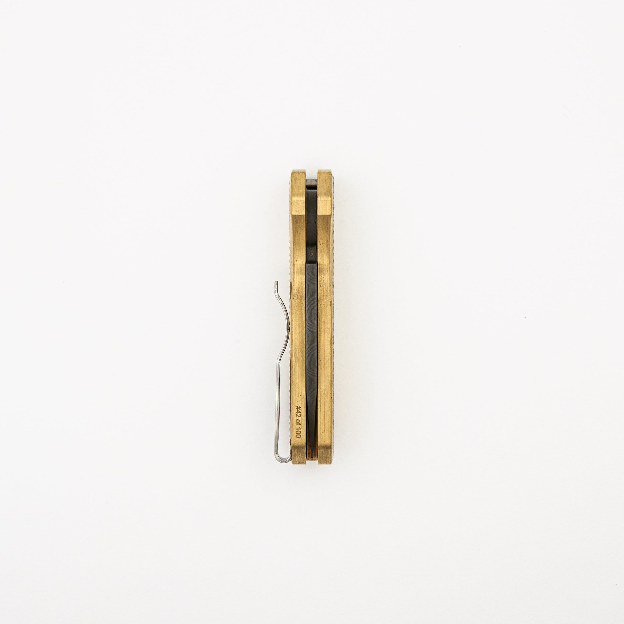 Runt 5 Limited - Textured Bronze AL Handle – Chad Nichols Wharncliffe Blade - #42 of 100