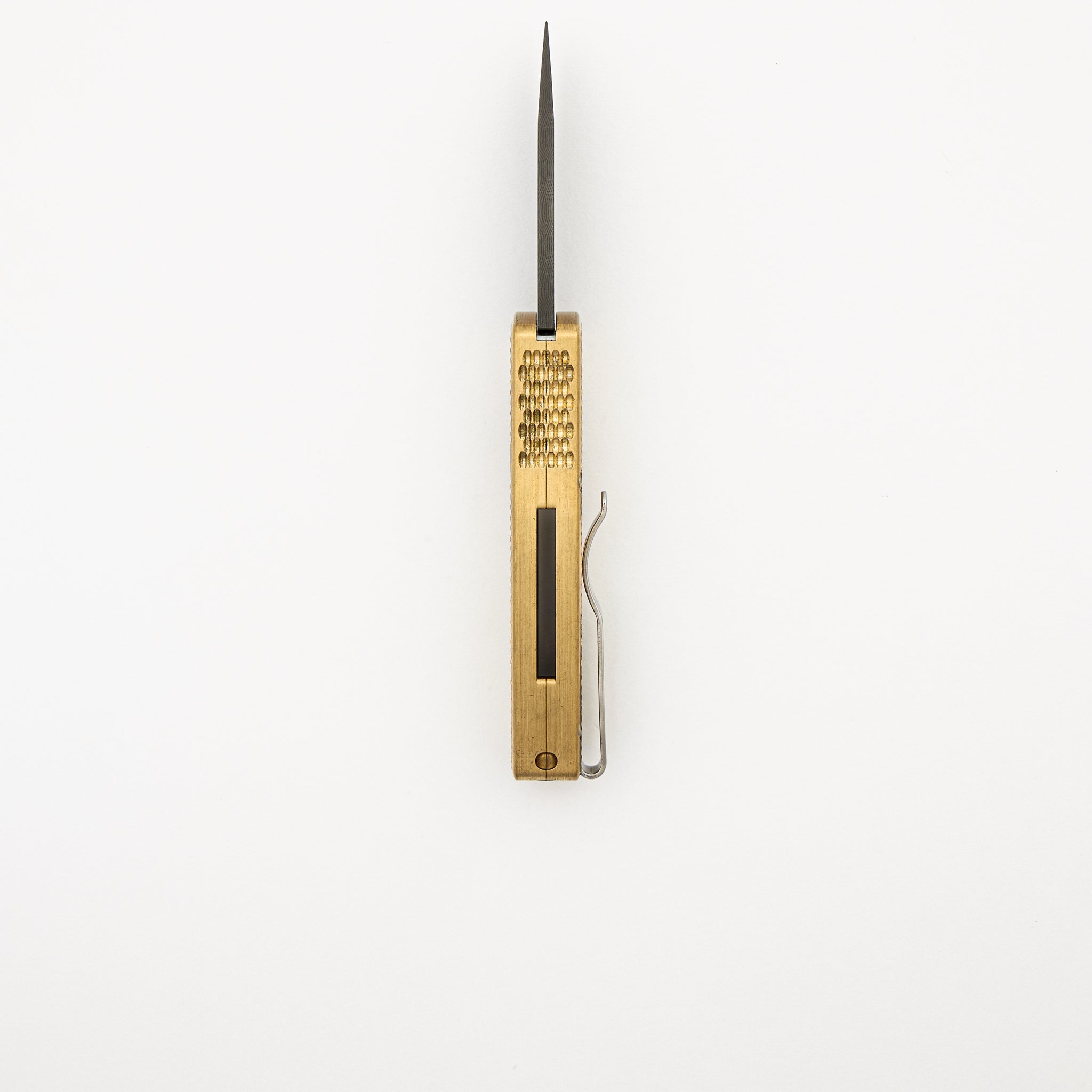 Runt 5 Limited - Textured Bronze AL Handle – Chad Nichols Wharncliffe Blade - #42 of 100