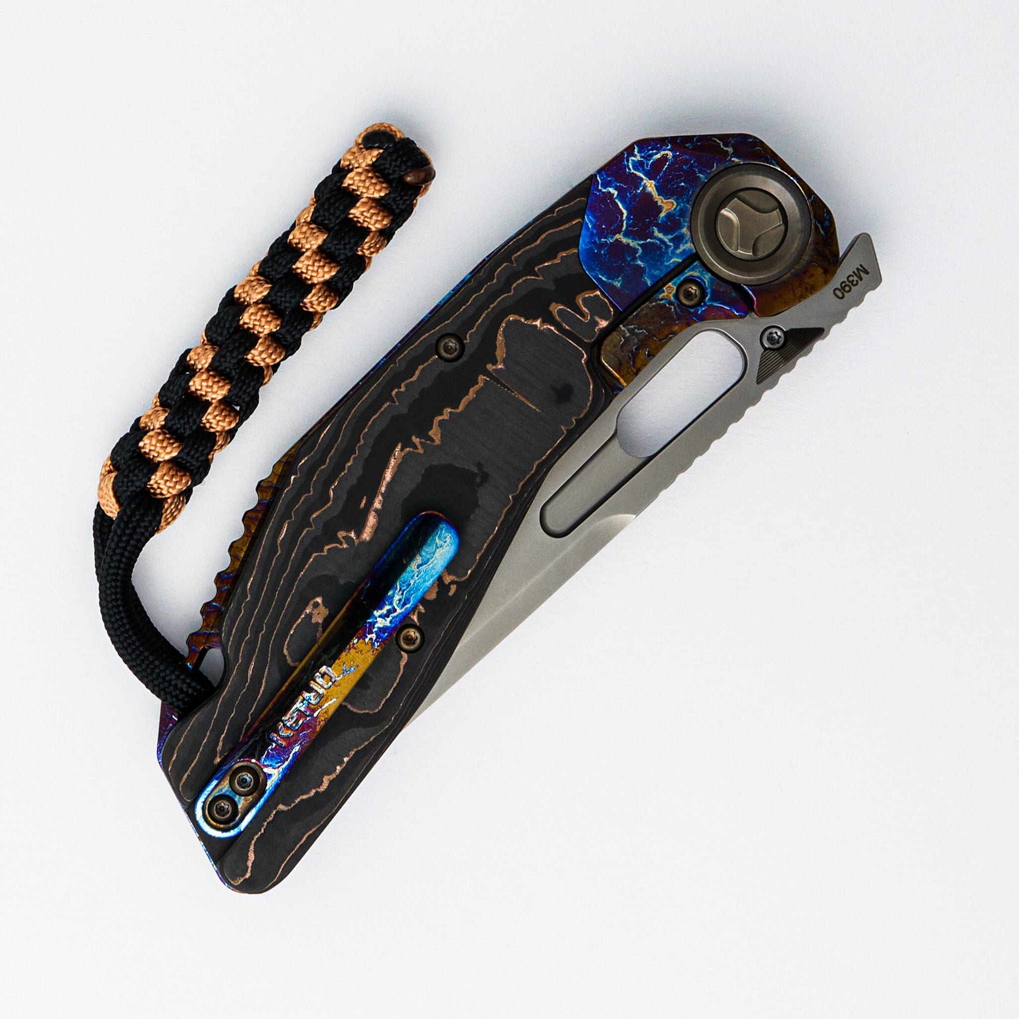 KT-Yakuza/P - Carbon Fiber W/ Copper Foil Handle - M390 Blade (Felix Danishwara Design)