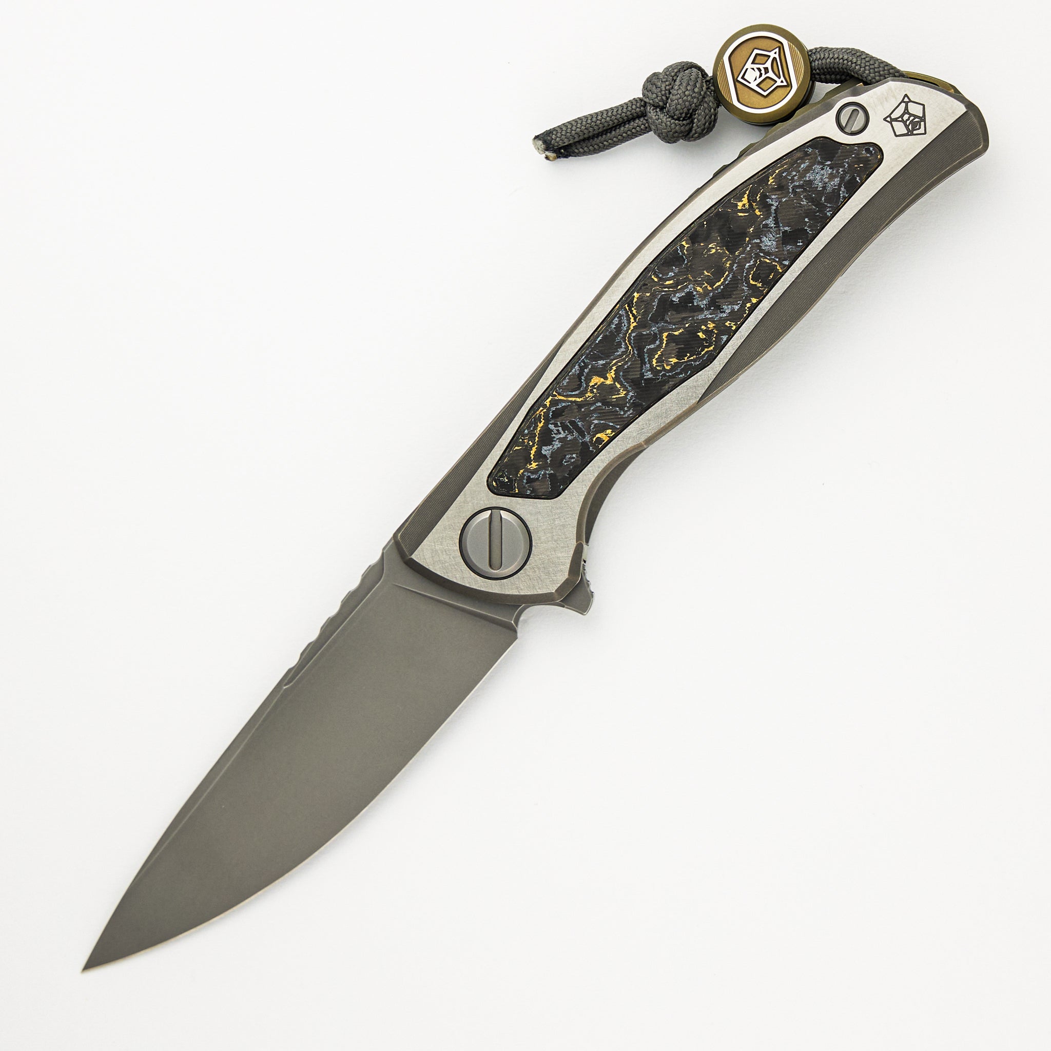 F95NL Gen. 5 - Blade Show Exclusive 2024 - M390 Blade - Titanium Handle - Golden Spark TechnoCarbo Inlays - MRBS