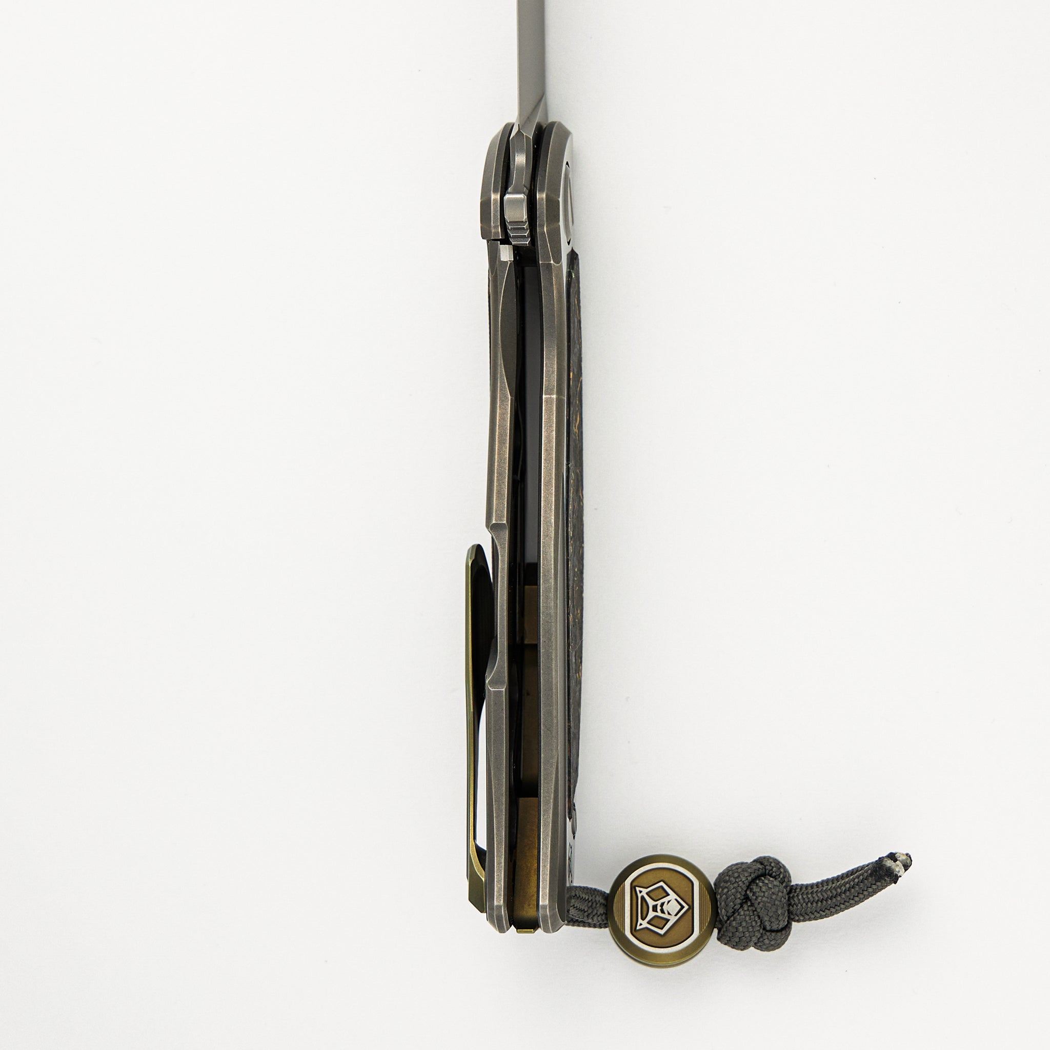 F95NL Gen. 5 - Blade Show Exclusive 2024 - M390 Blade - Titanium Handle - Golden Spark TechnoCarbo Inlays - MRBS