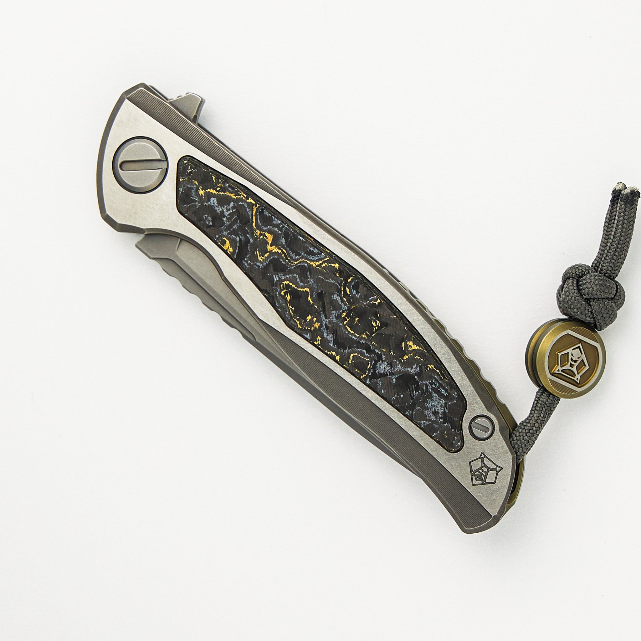 F95NL Gen. 5 - Blade Show Exclusive 2024 - M390 Blade - Titanium Handle - Golden Spark TechnoCarbo Inlays - MRBS