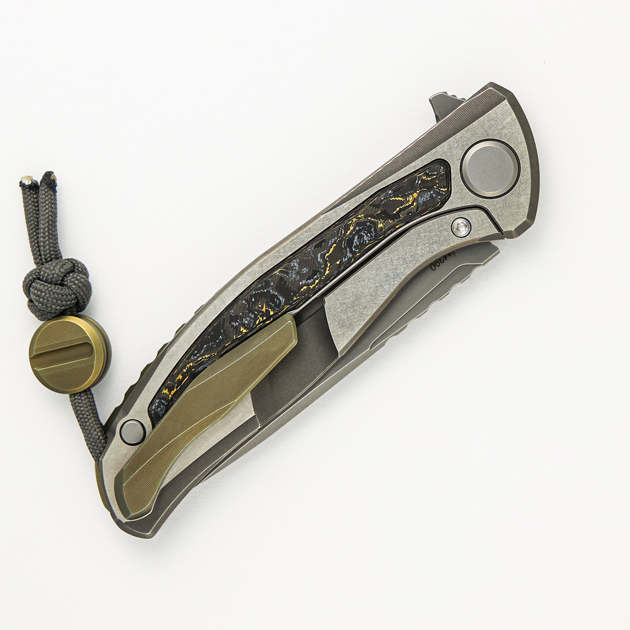 F95NL Gen. 5 - Blade Show Exclusive 2024 - M390 Blade - Titanium Handle - Golden Spark TechnoCarbo Inlays - MRBS