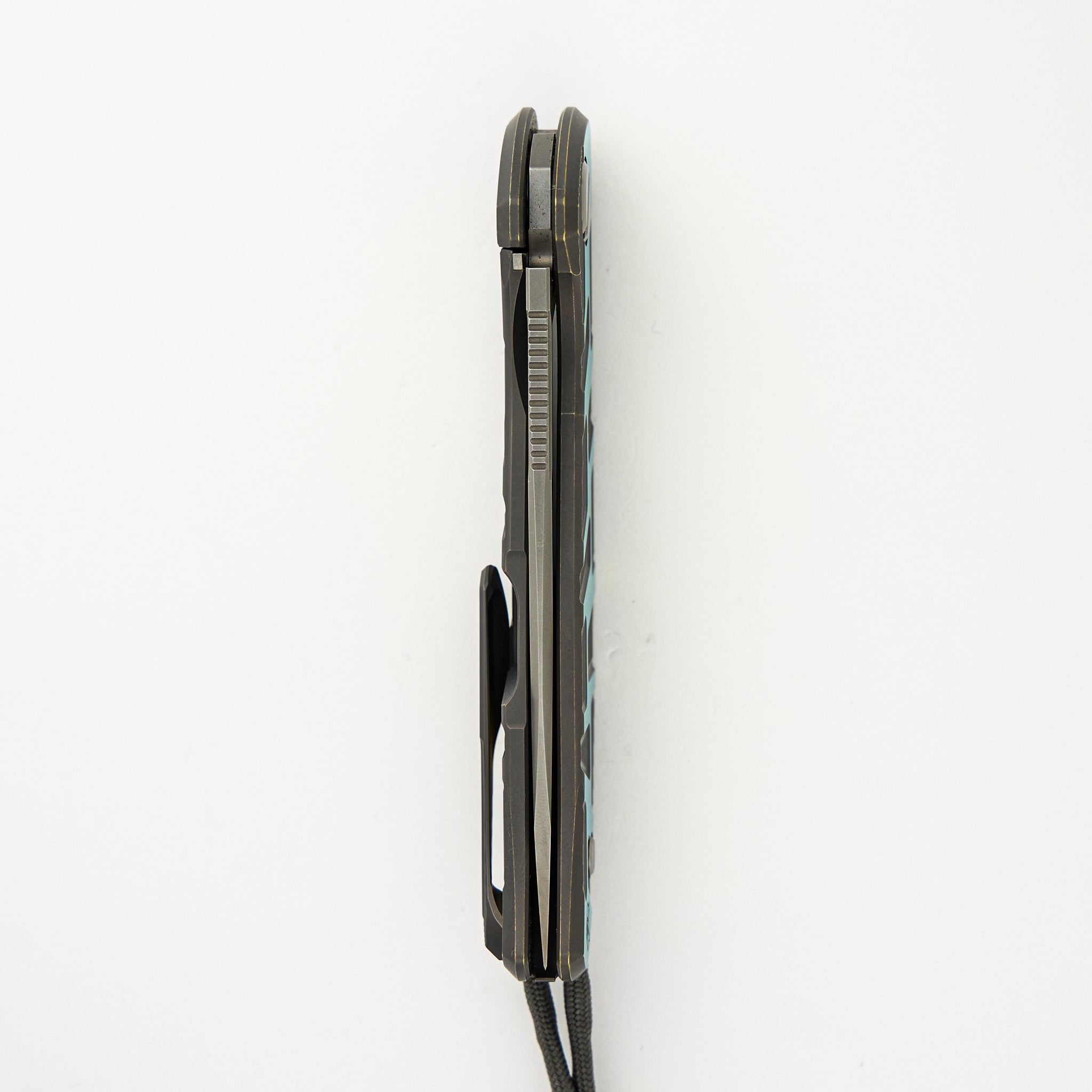 F95 T Pattern Gen 4 – Blade Show Edition – Grey-Yellow Ano Titanium Handle – M390 Blade – MRBS