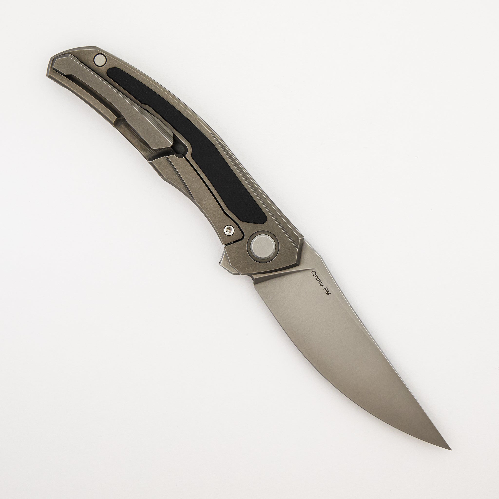 Ursus Quantum - Cromax PM Blade - Titanium Handle - Black G10 Inlay - SRBS