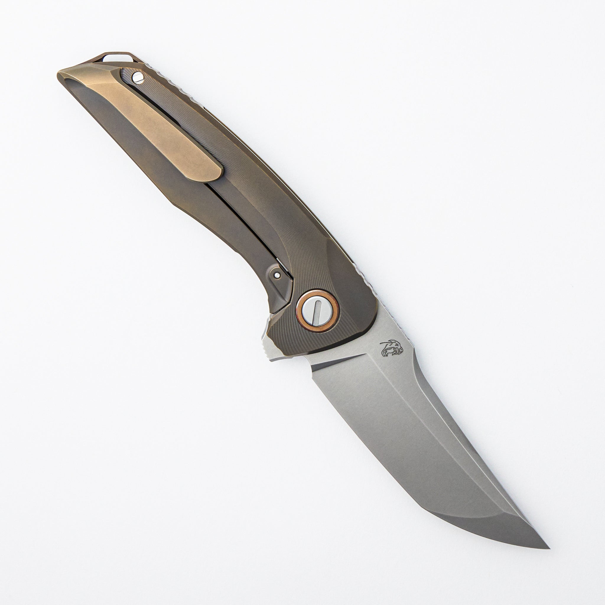 Russian Hokkaido - Bronze Titanium Handle - Vanax 37 Blade - RBS