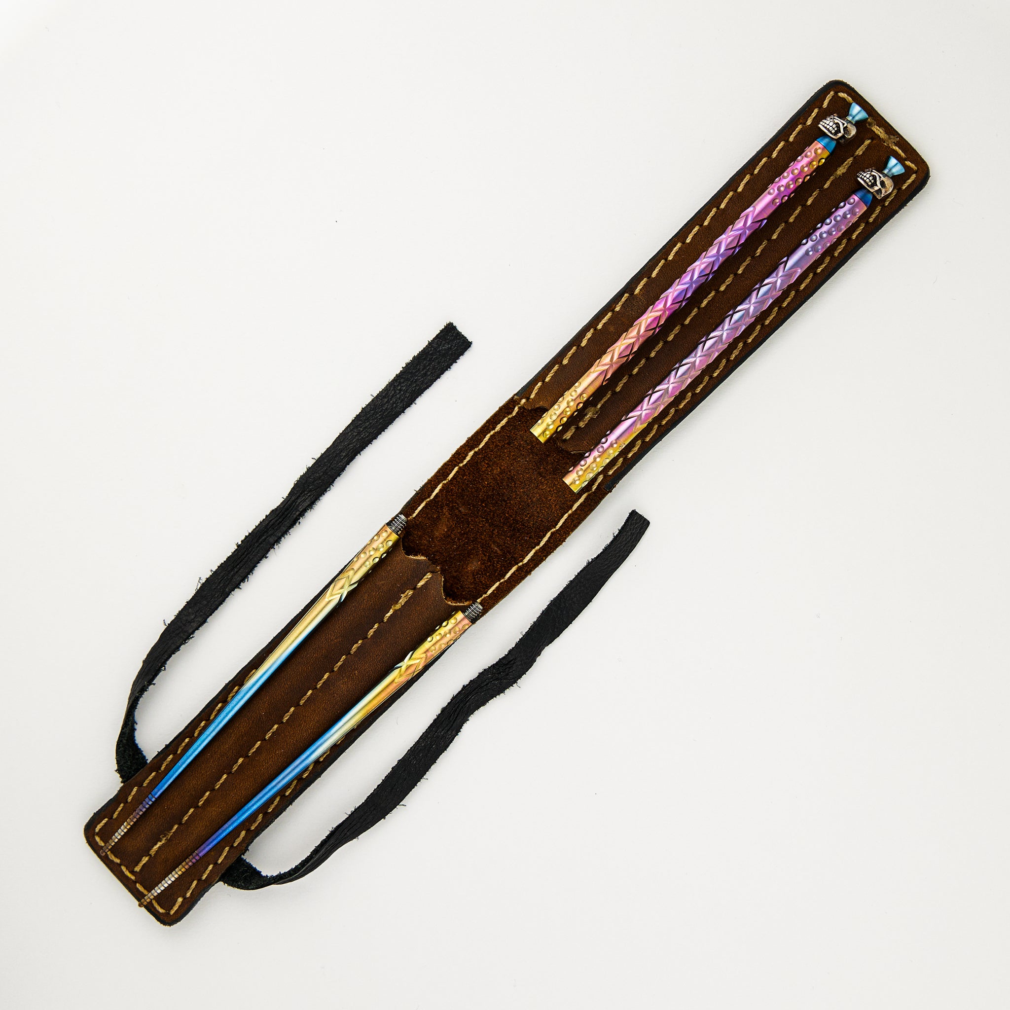 Titanium Chopsticks - Sterling Silver Slicksters