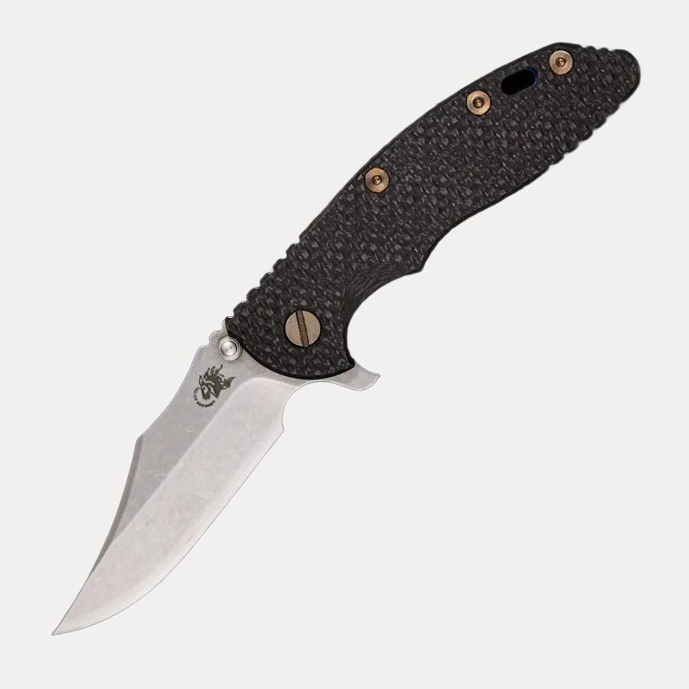 Hinderer Knives XM-18 3.5″ – Bowie CPM S35VN Blade – Titanium / Carbon