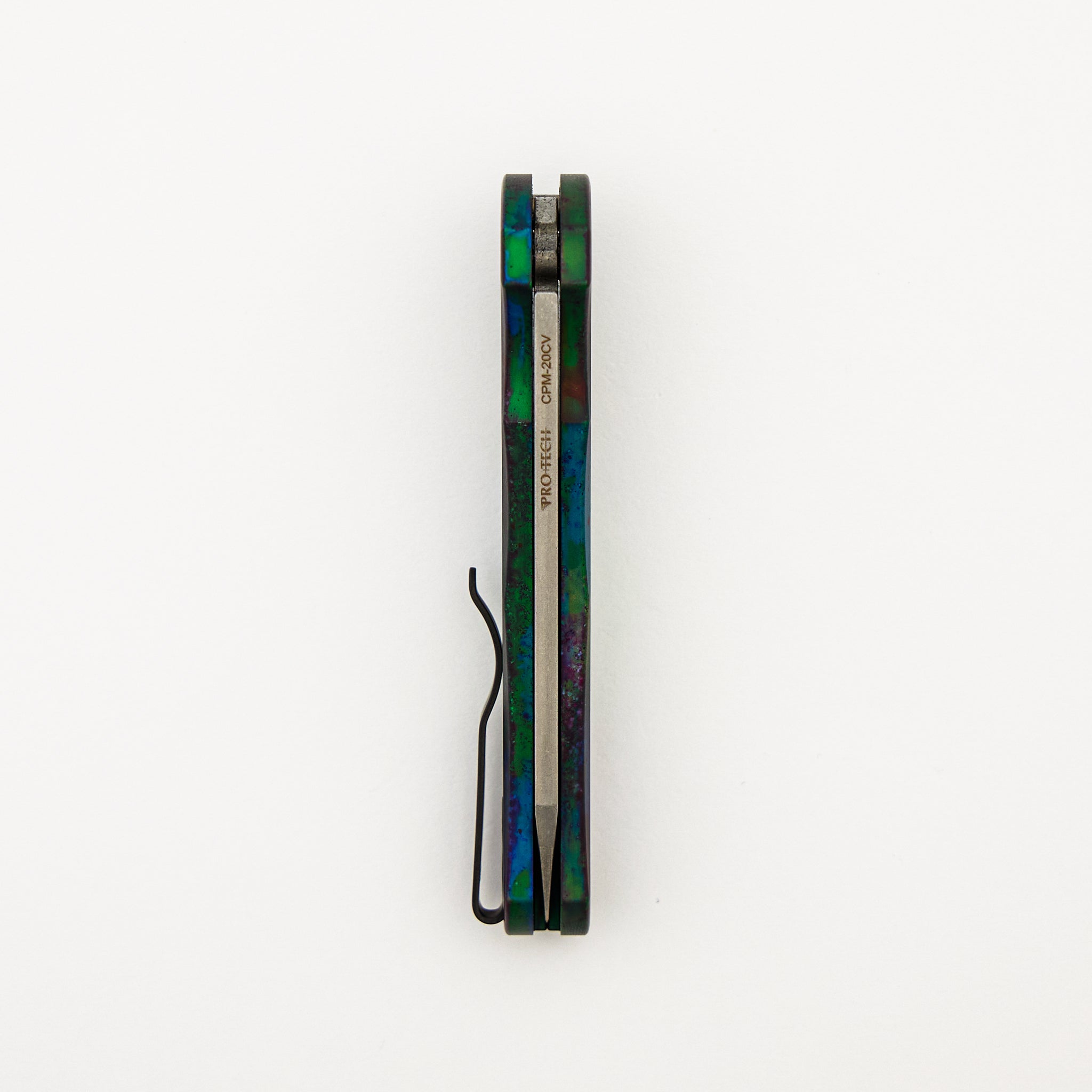Malibu Flipper - AE.Malibu.1 - Northern Lights Anodized Aluminum Handle - Stonewashed 20CV Reverse Tanto Blade
