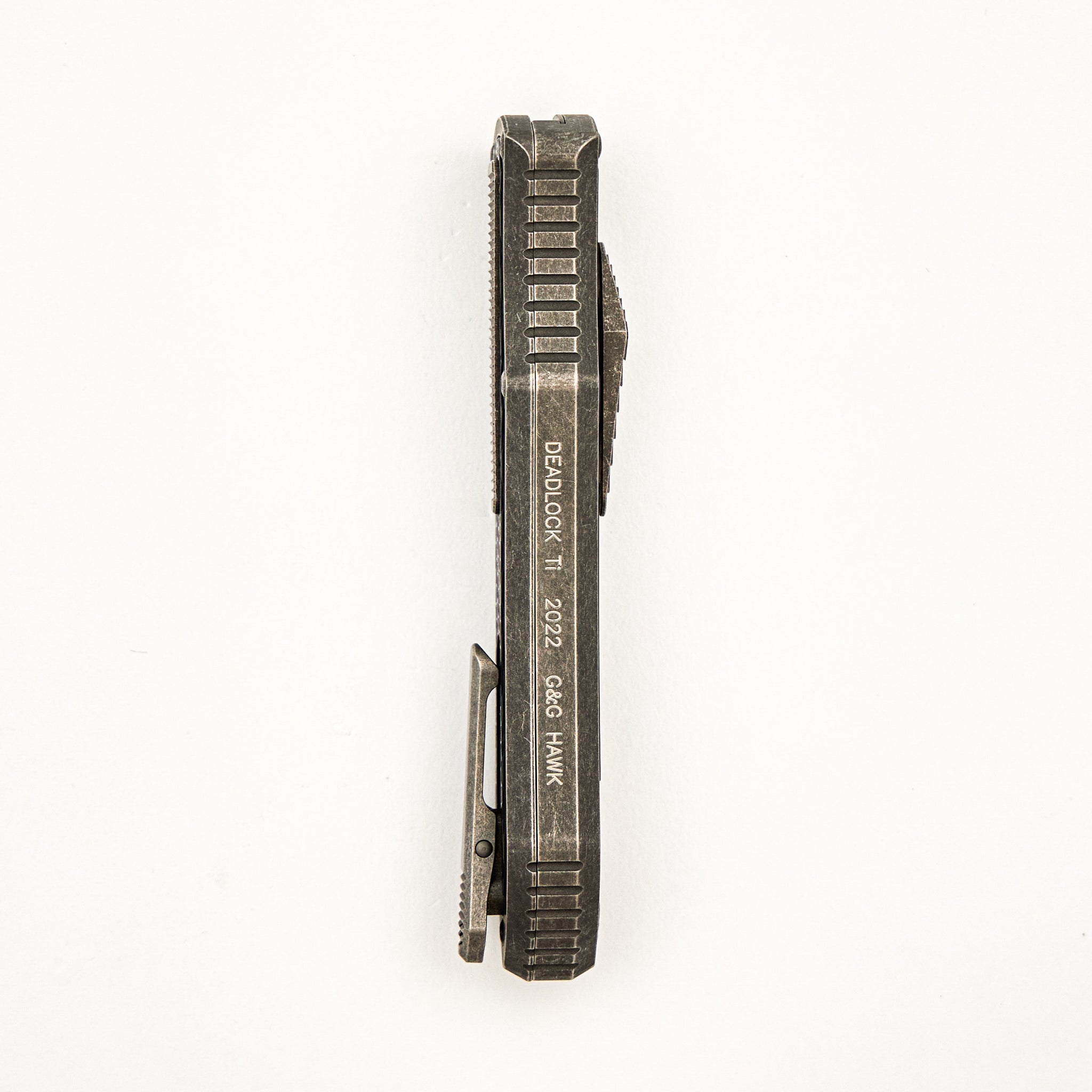 Deadlock Model C - Titanium Handle W/ Carbon Fiber Inlay - 20CV Blade