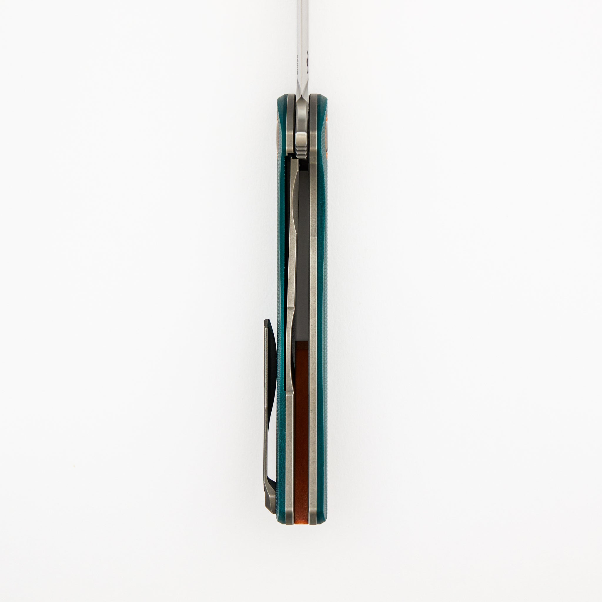 F3 - Elmax Blade - Emerald Micarta Handle - Orange G10 Accents - MRBS
