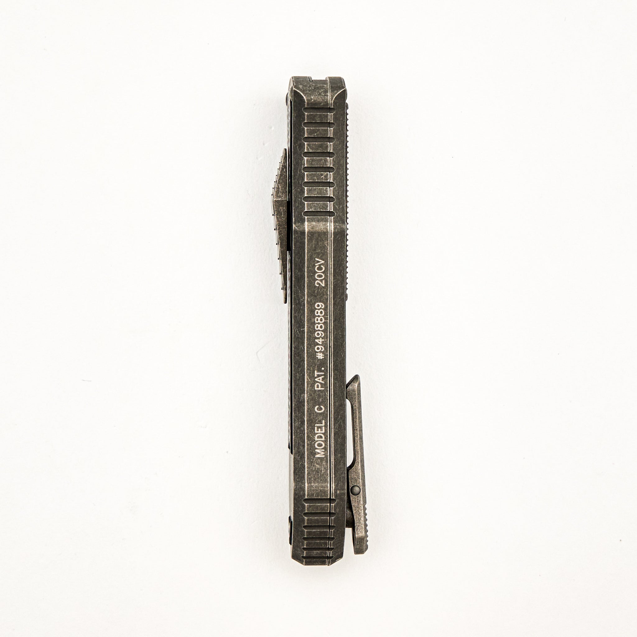 Deadlock Model C - Titanium Handle W/ Carbon Fiber Inlay - 20CV Blade