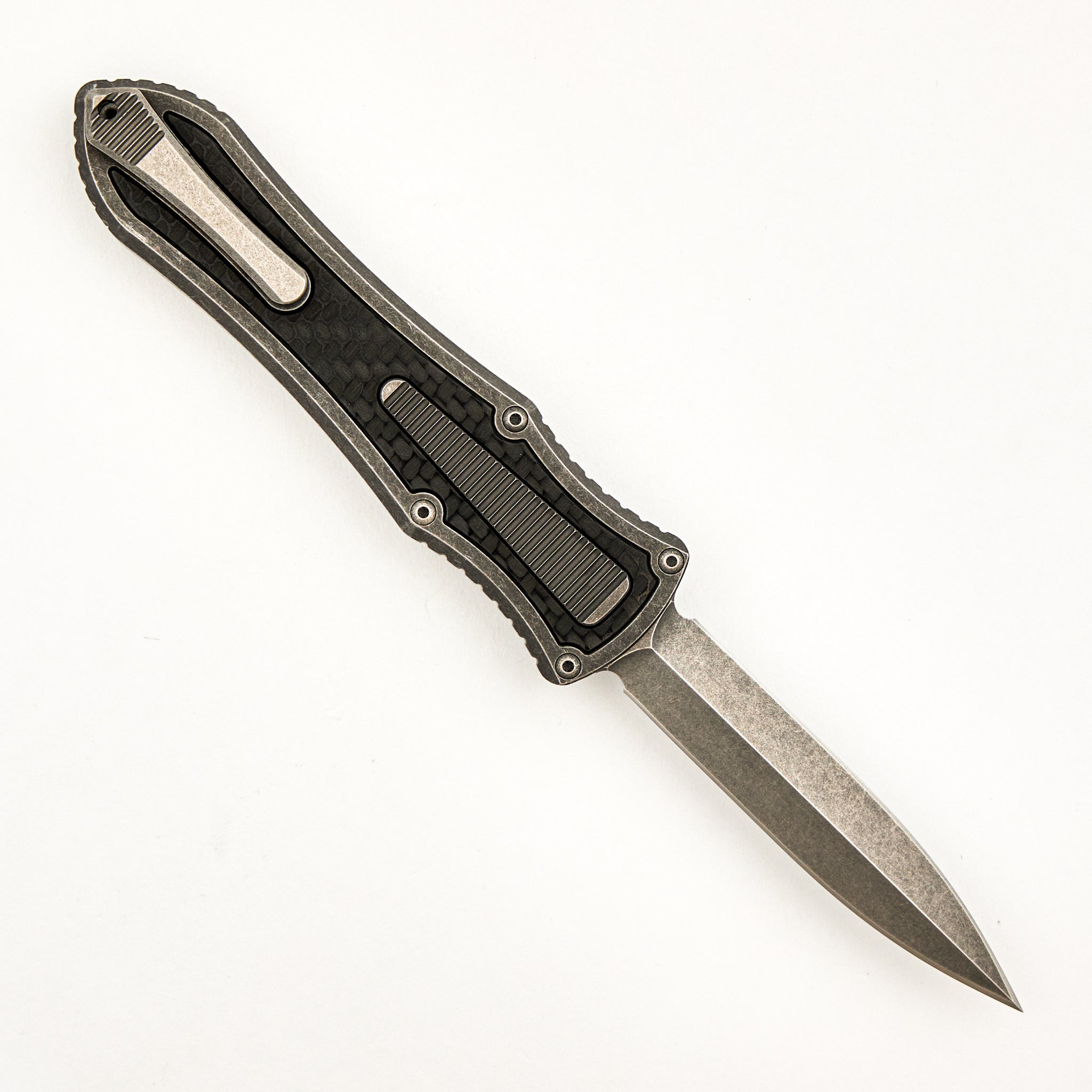 Deadlock Model C - Titanium Handle W/ Carbon Fiber Inlay - 20CV Blade