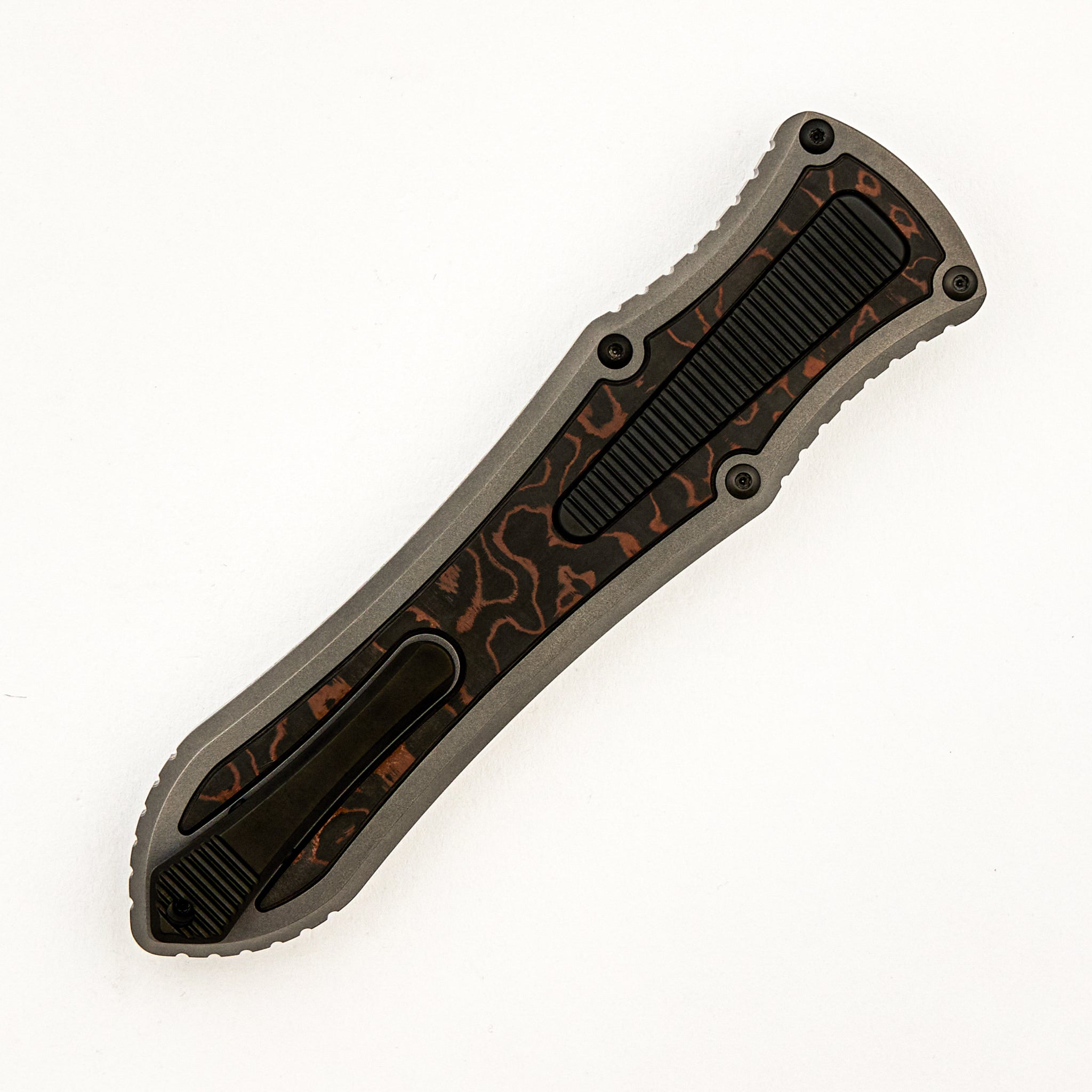 Deadlock Model C - Titanium Handle W/ Fat Carbon Inlay - 20CV Blade
