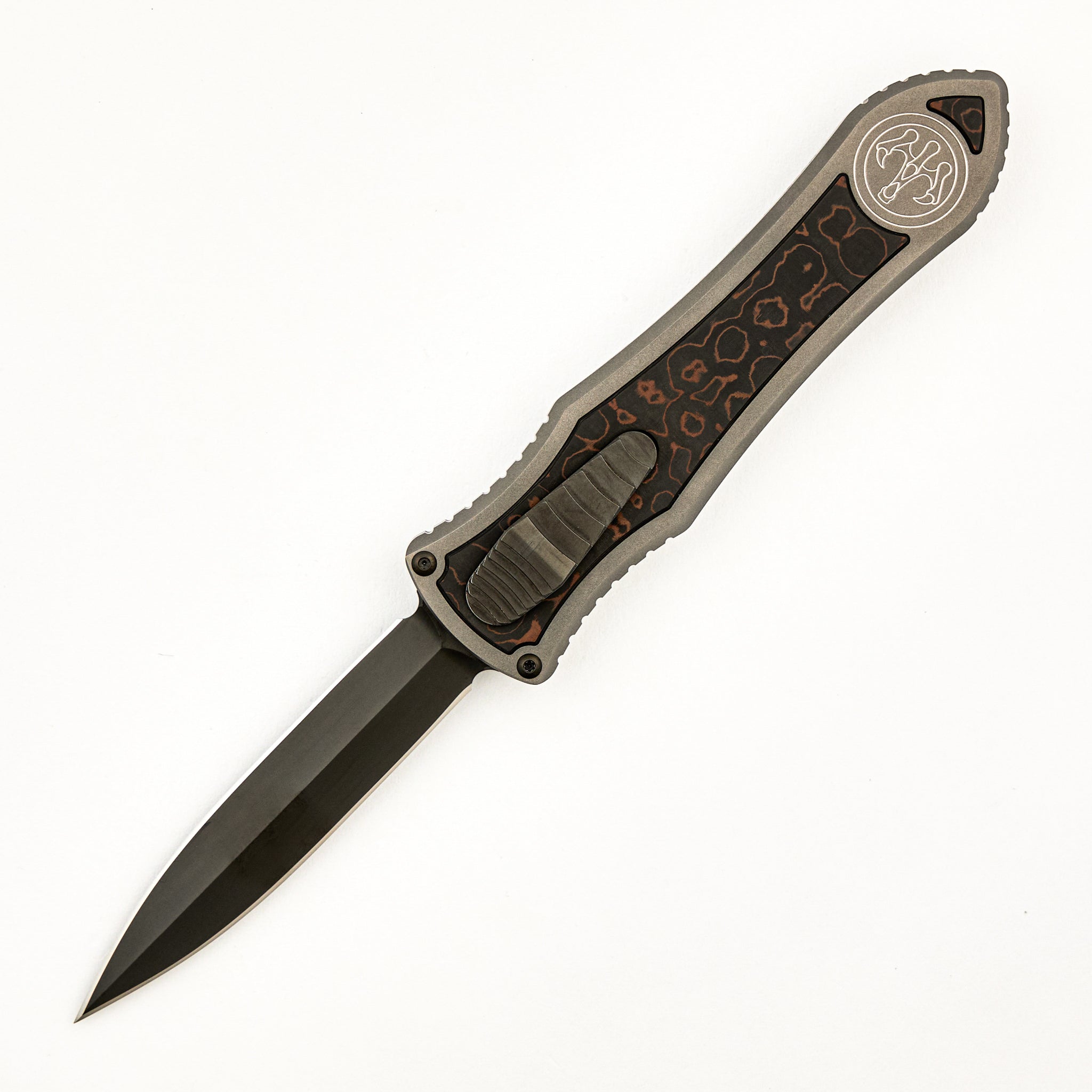 Deadlock Model C - Titanium Handle W/ Fat Carbon Inlay - 20CV Blade