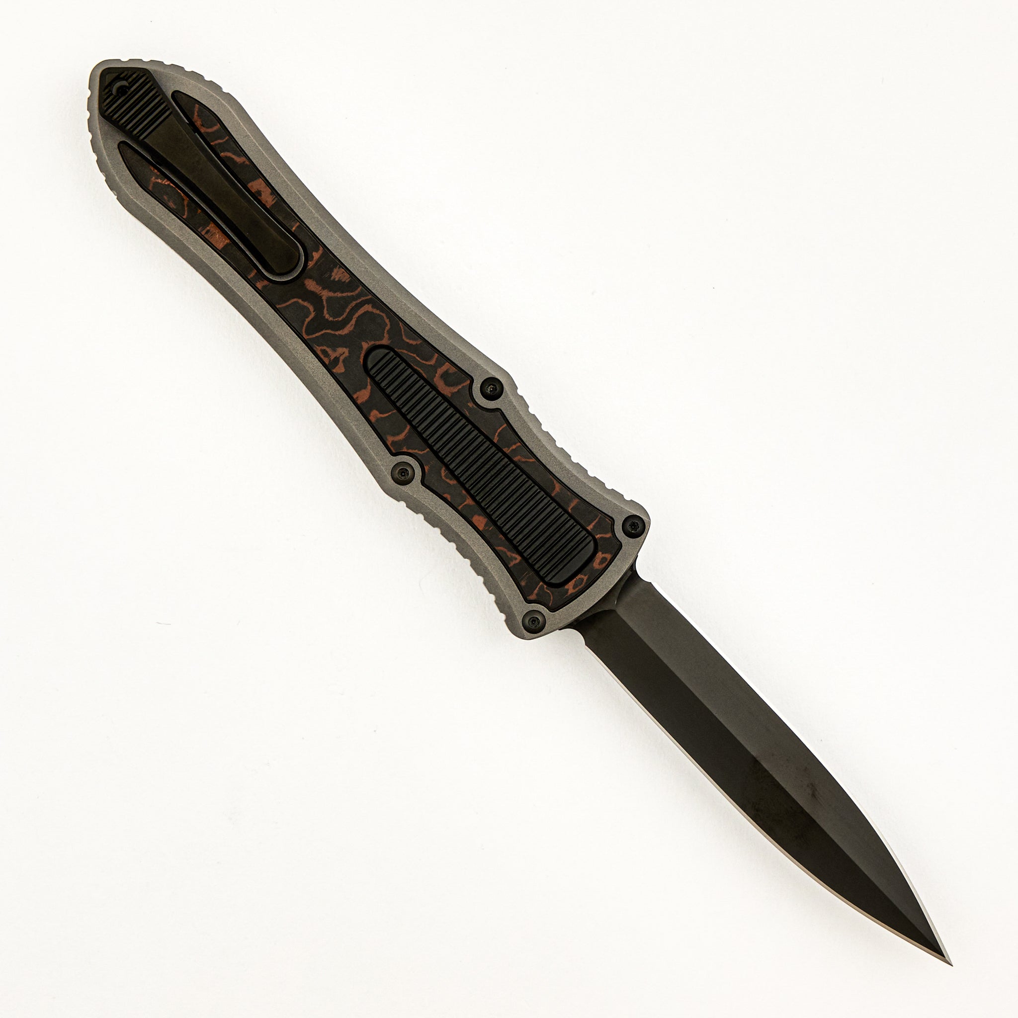 Deadlock Model C - Titanium Handle W/ Fat Carbon Inlay - 20CV Blade