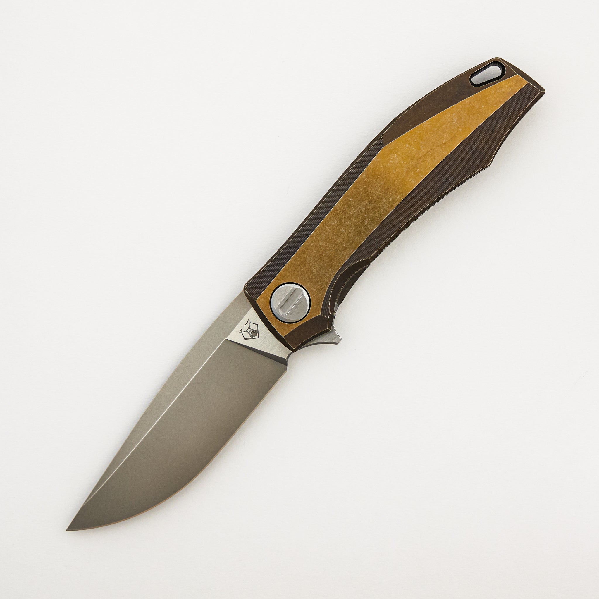 RKMP B - M398 Blade - Bronze Titanium Handle - SRRBS (Charles Marlowe Design)