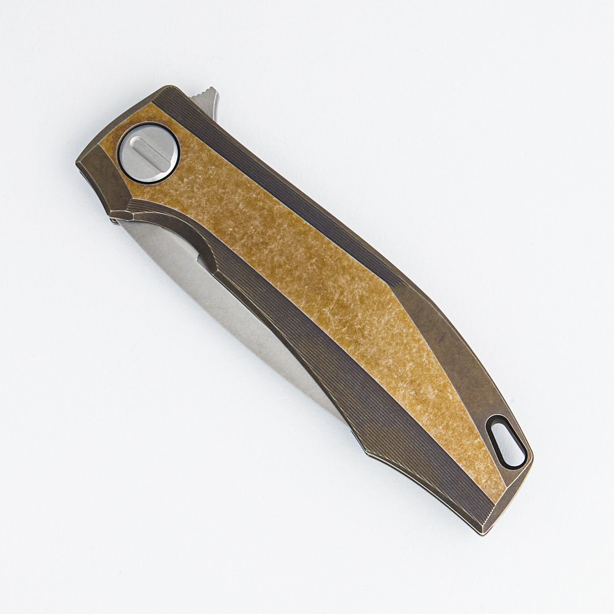 RKMP B - M398 Blade - Bronze Titanium Handle - SRRBS (Charles Marlowe Design)