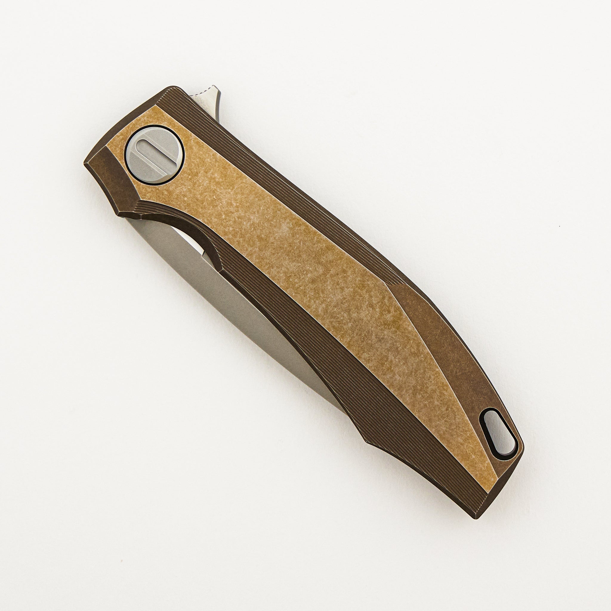 RKMP B - M398 Blade - Bronze Titanium Handle - SRRBS (Charles Marlowe Design)