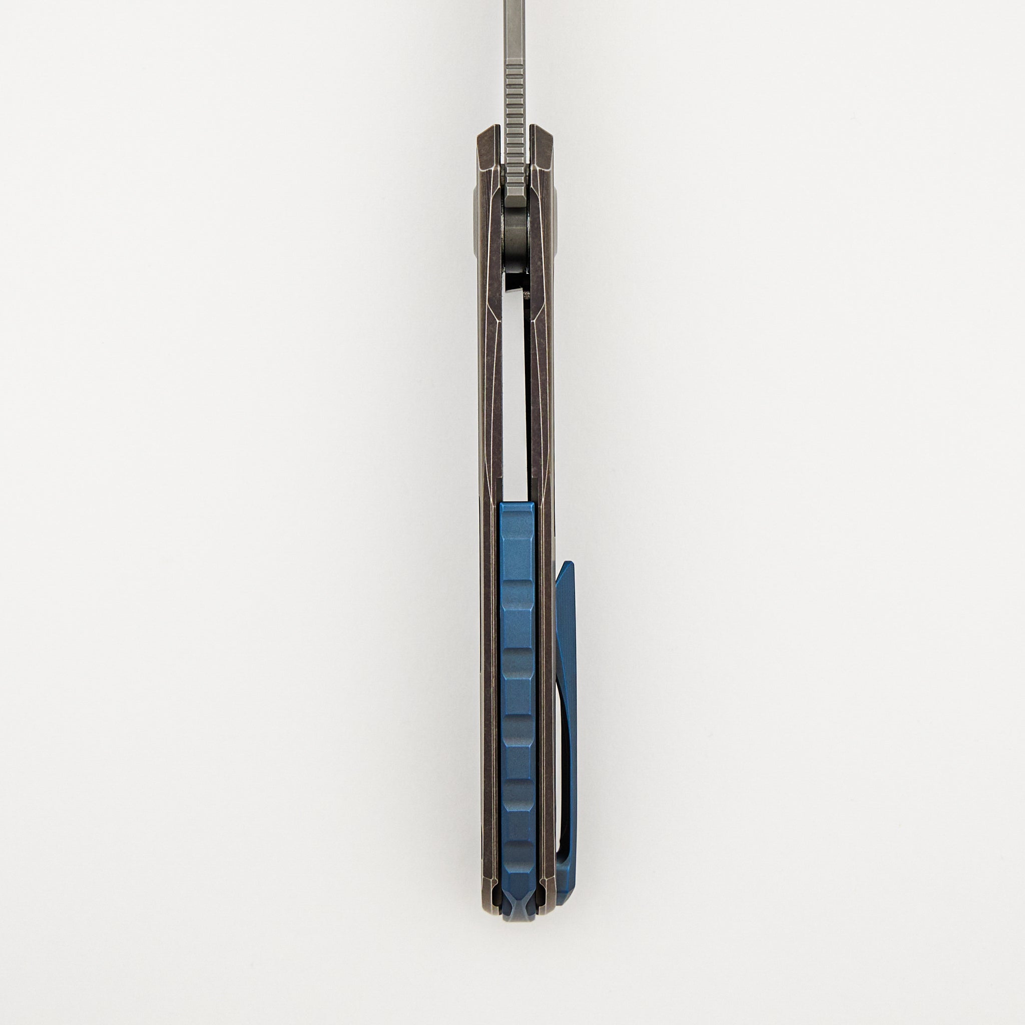 Quantum - M390 Blade - Bronze Ano Titanium Handle - Blue Ano Accents - MRBS