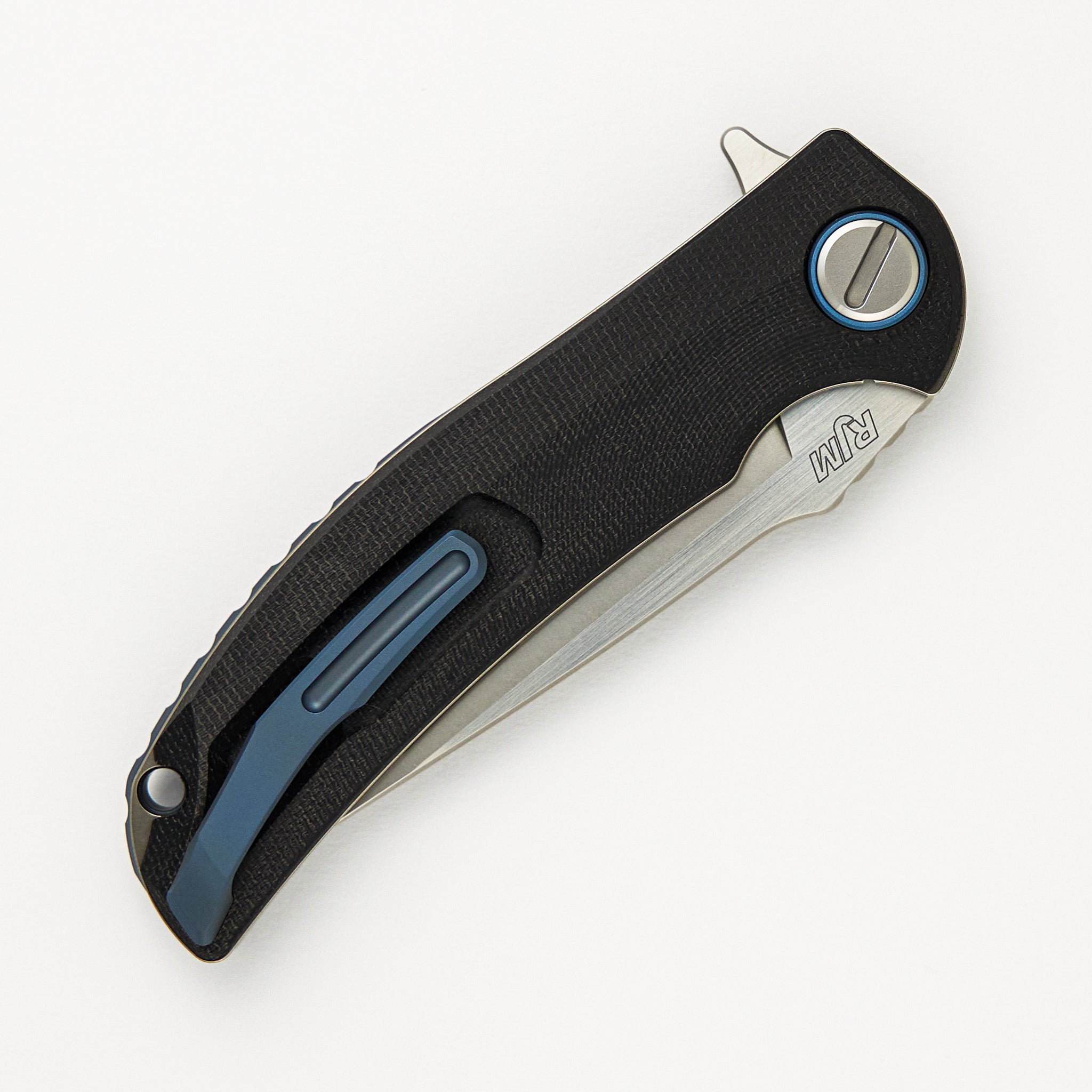 "Limited Edition" Soft Overkill - M398 Blade - Black Canvas Micarta Handle - RBS (RJ Martin Design)