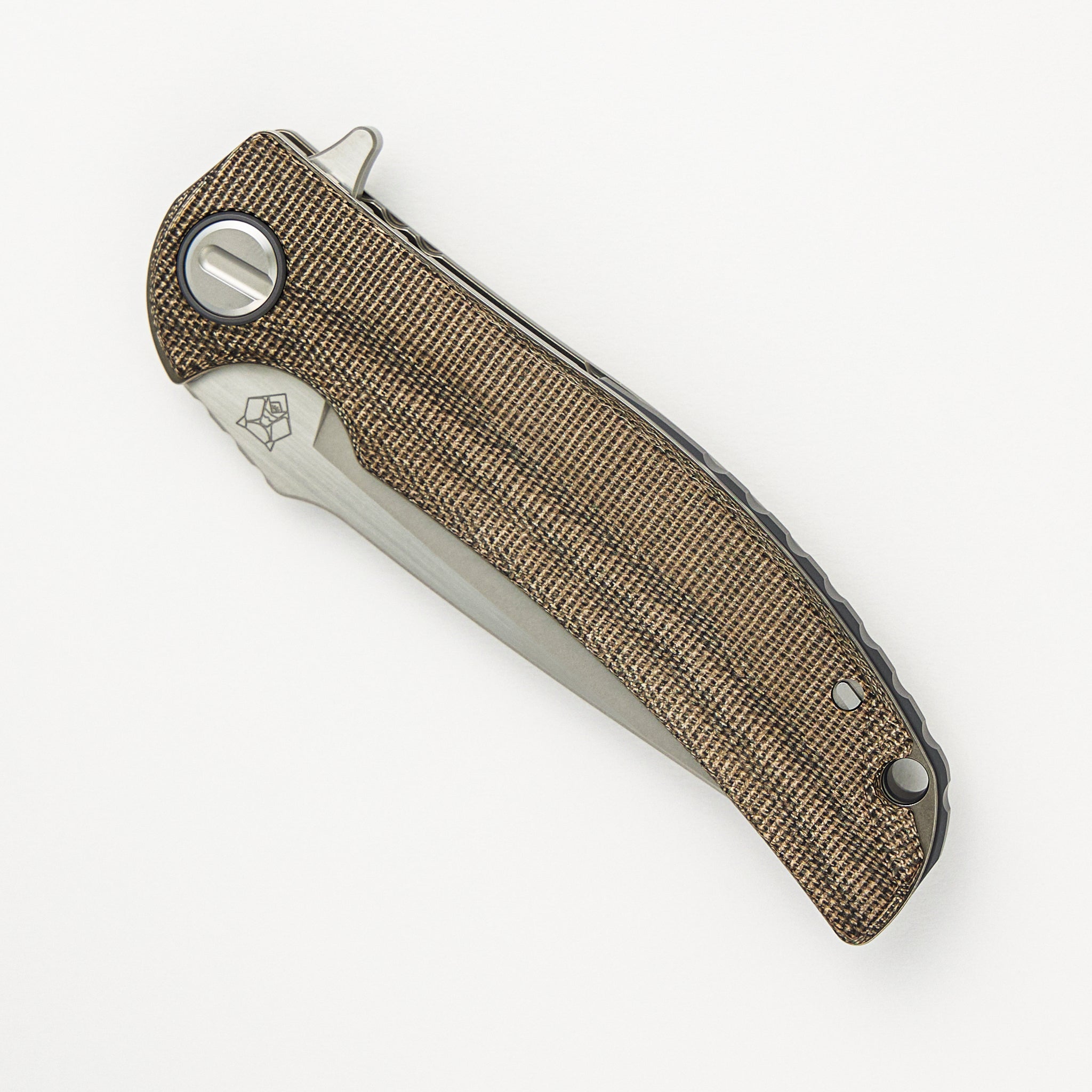 "Limited Edition" Soft Overkill - M398 Blade - Green Canvas Micarta Handle - RBS (RJ Martin Design)
