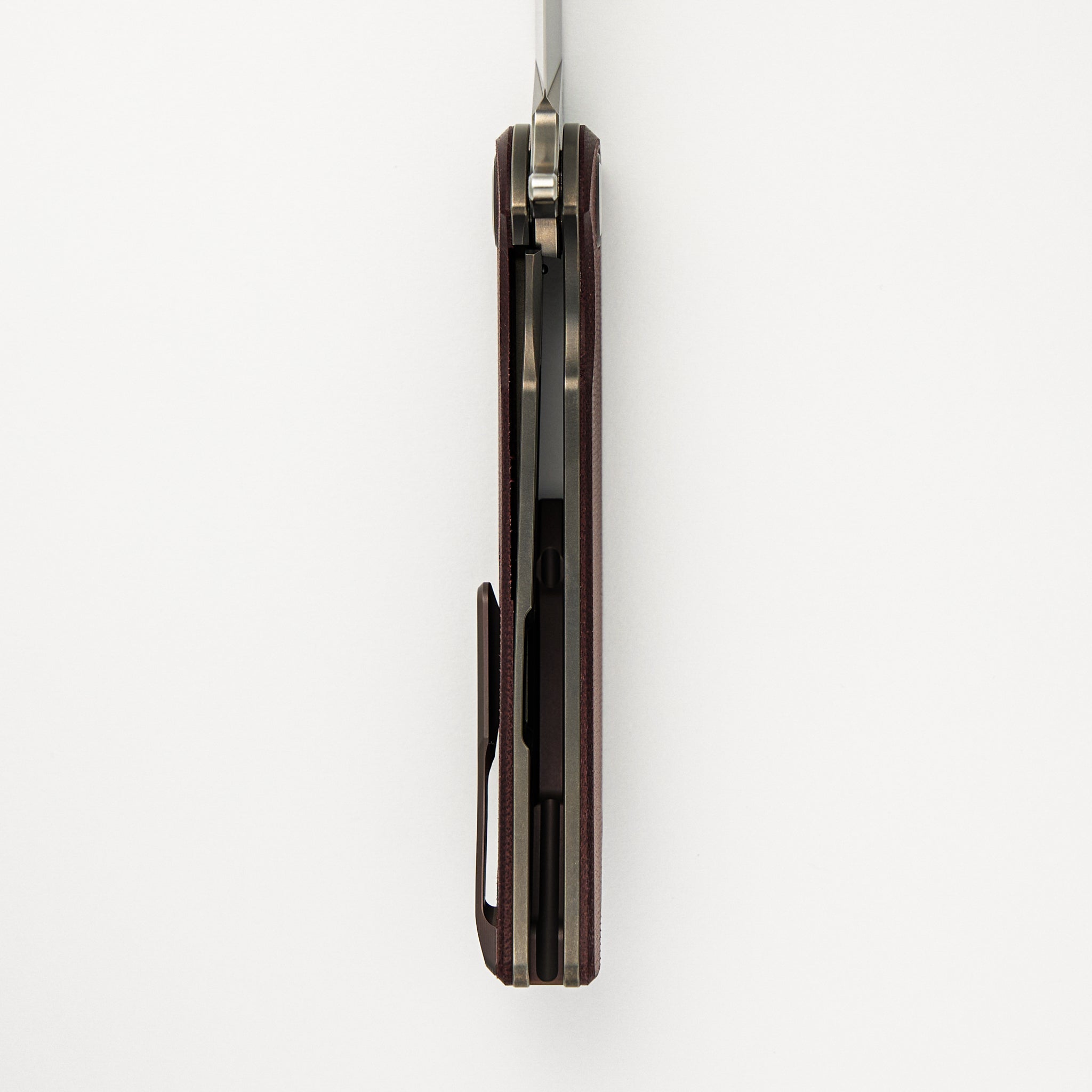 "Limited Edition" Soft Overkill - M398 Blade - Maroon Canvas Micarta Handle - RBS (RJ Martin Design)