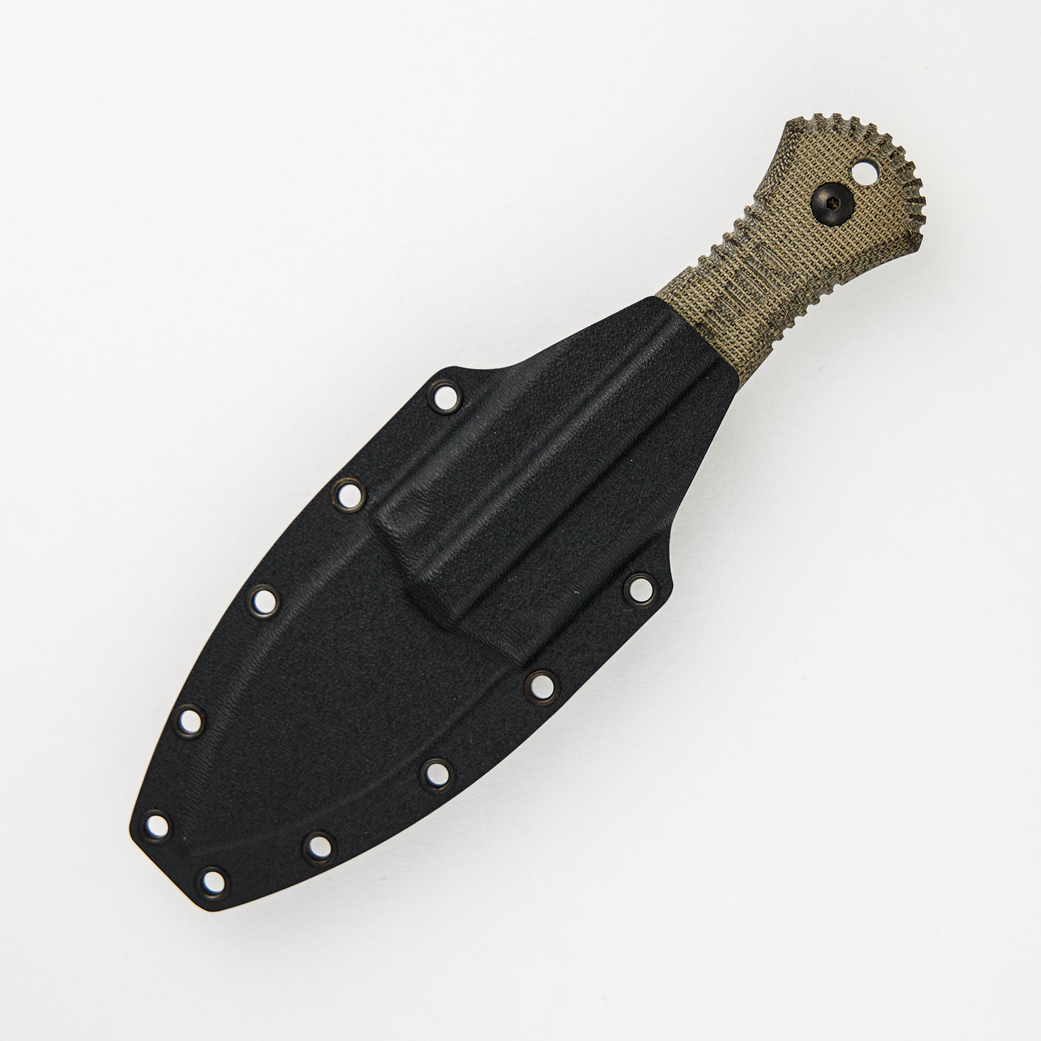 Telum - Dark Stonewashed M390 - Green Canvas Micarta