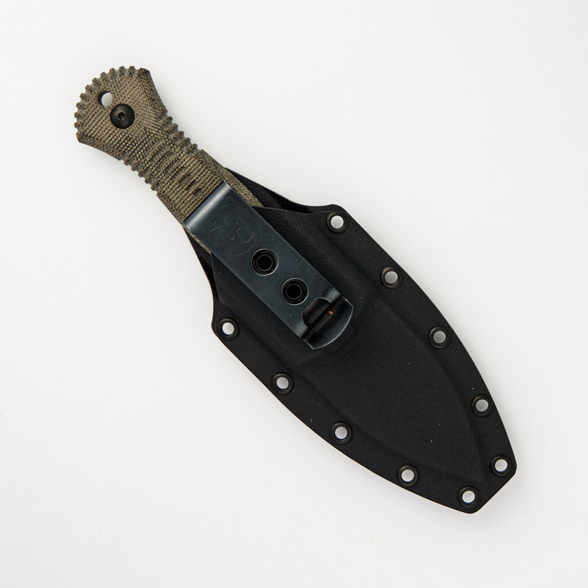 Telum - Dark Stonewashed M390 - Green Canvas Micarta