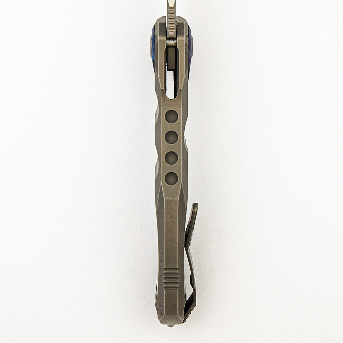 Ratax - Titanium Handle - M398 Blade - ZircuTi Accents (A. Marfione/A. Konygin Design)