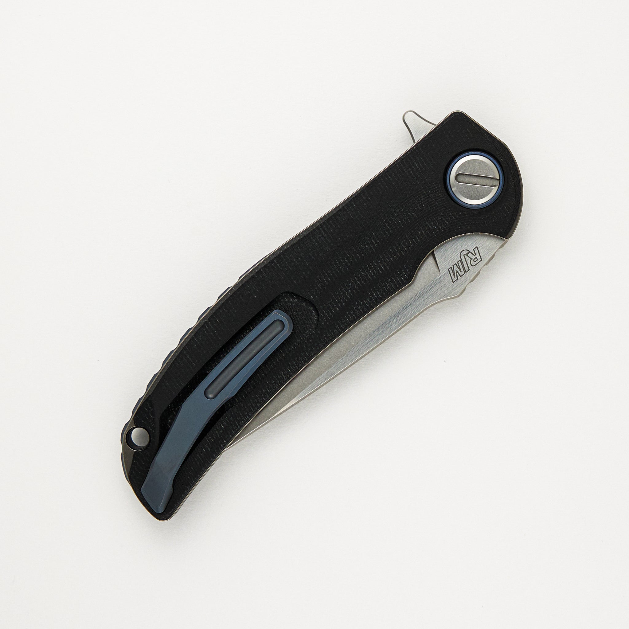 Soft Overkill - M398 Blade - Black Canvas Micarta Handle - SRRBS"Limited Edition" (RJ Martin Design)