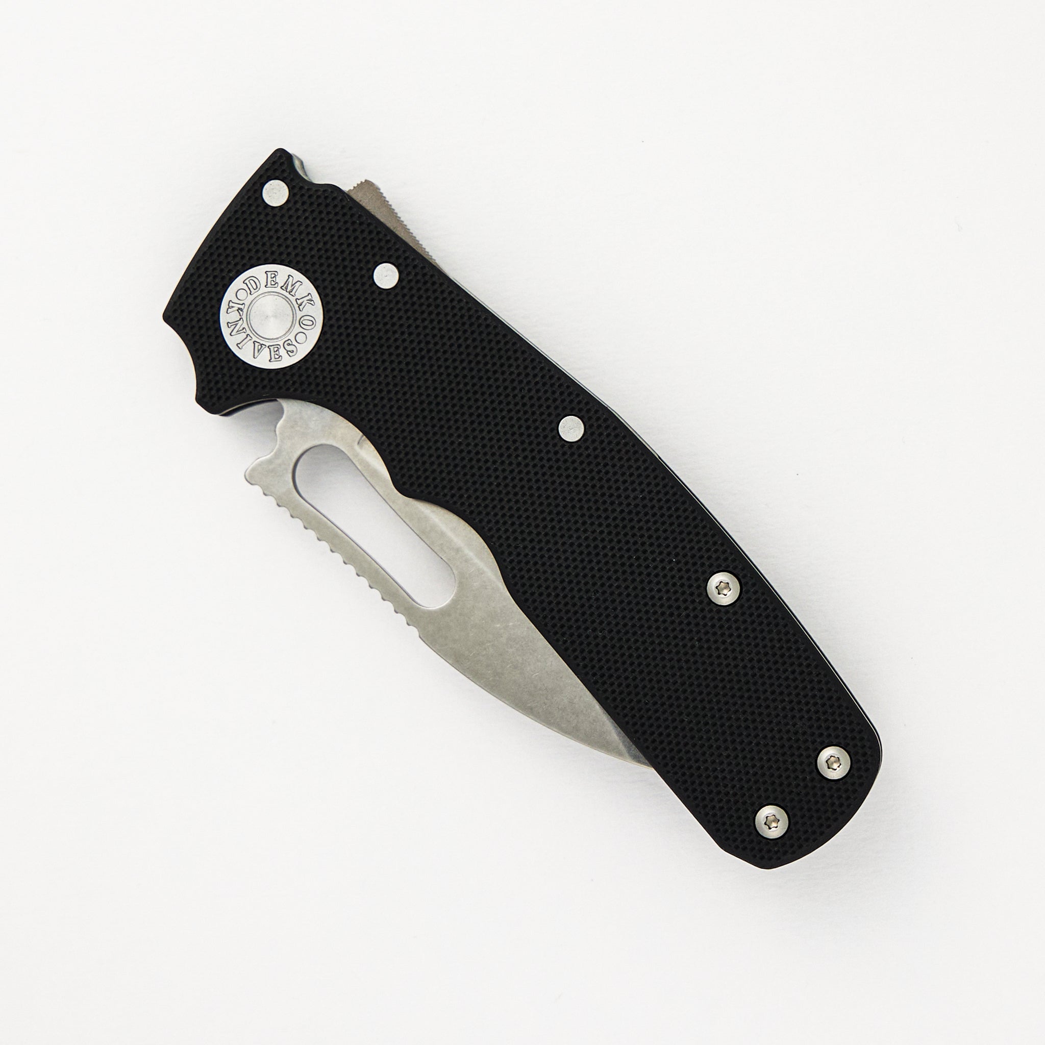 Shark Cub CPM 20CV Black G10 Handle Slicer Shark Stonewash Blade