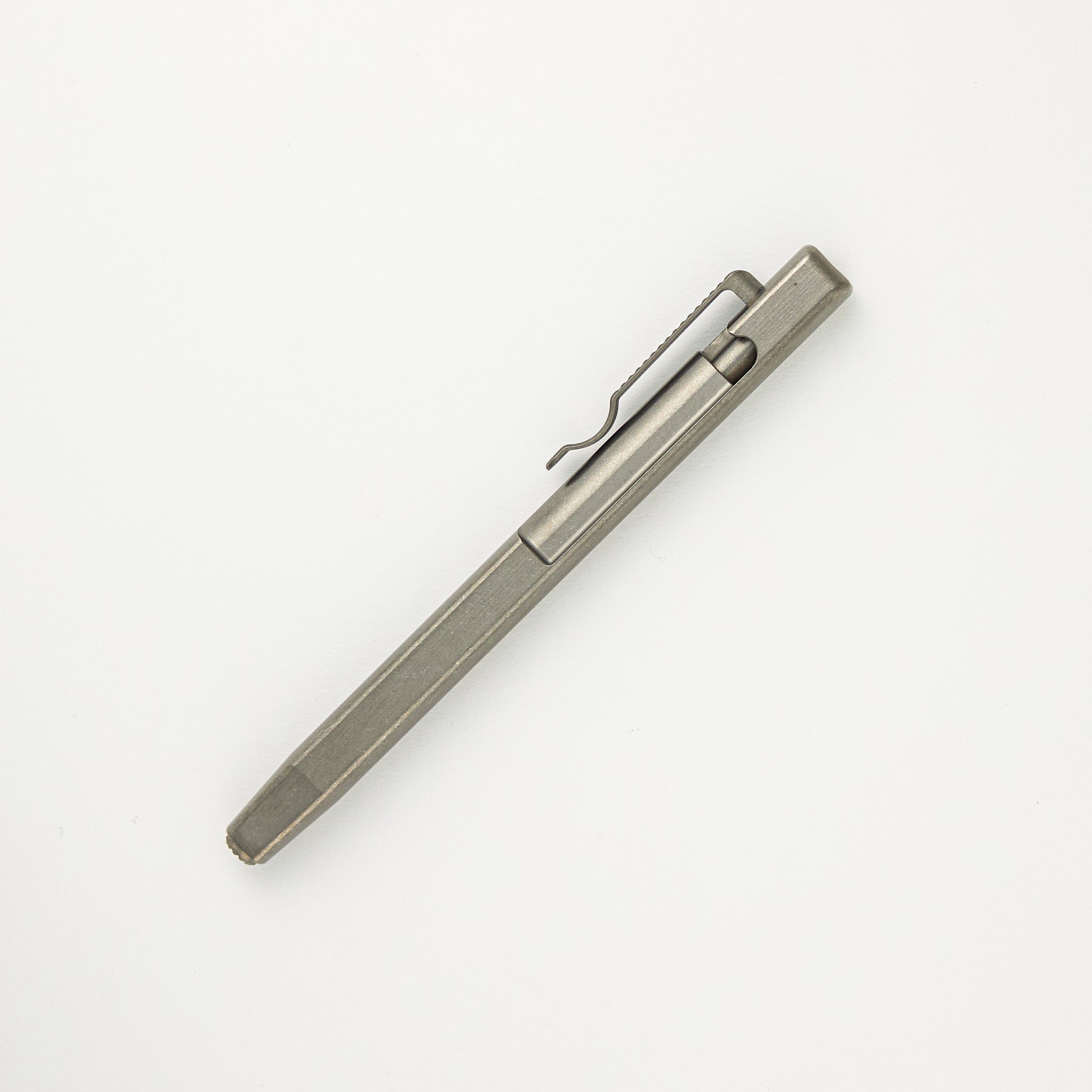 Minotaur Bolt Action Pen - Titanium Sleek
